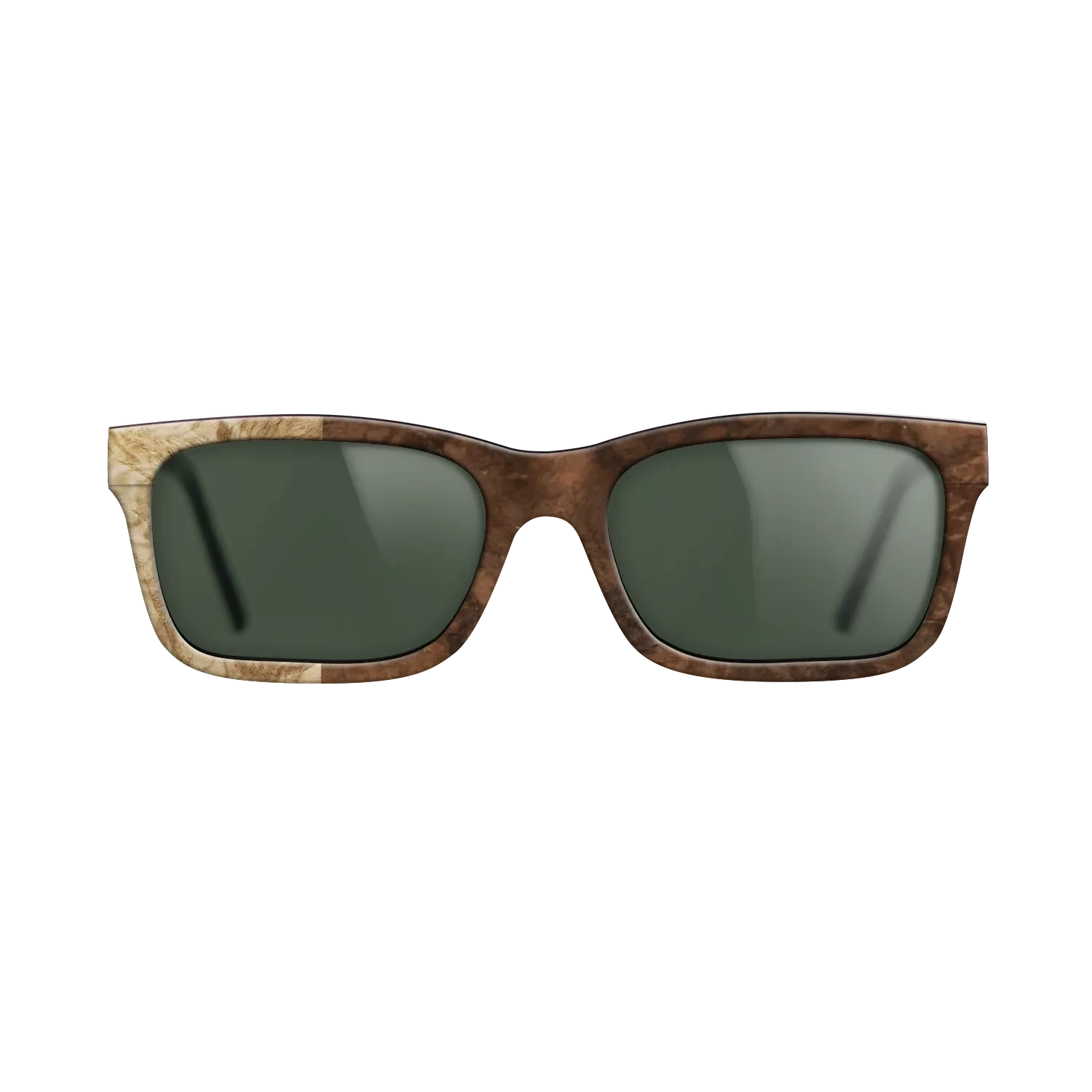 Walnut Burl,Olive Burl: Binary - The Sage - Rectangle - SIRIS wood optic
