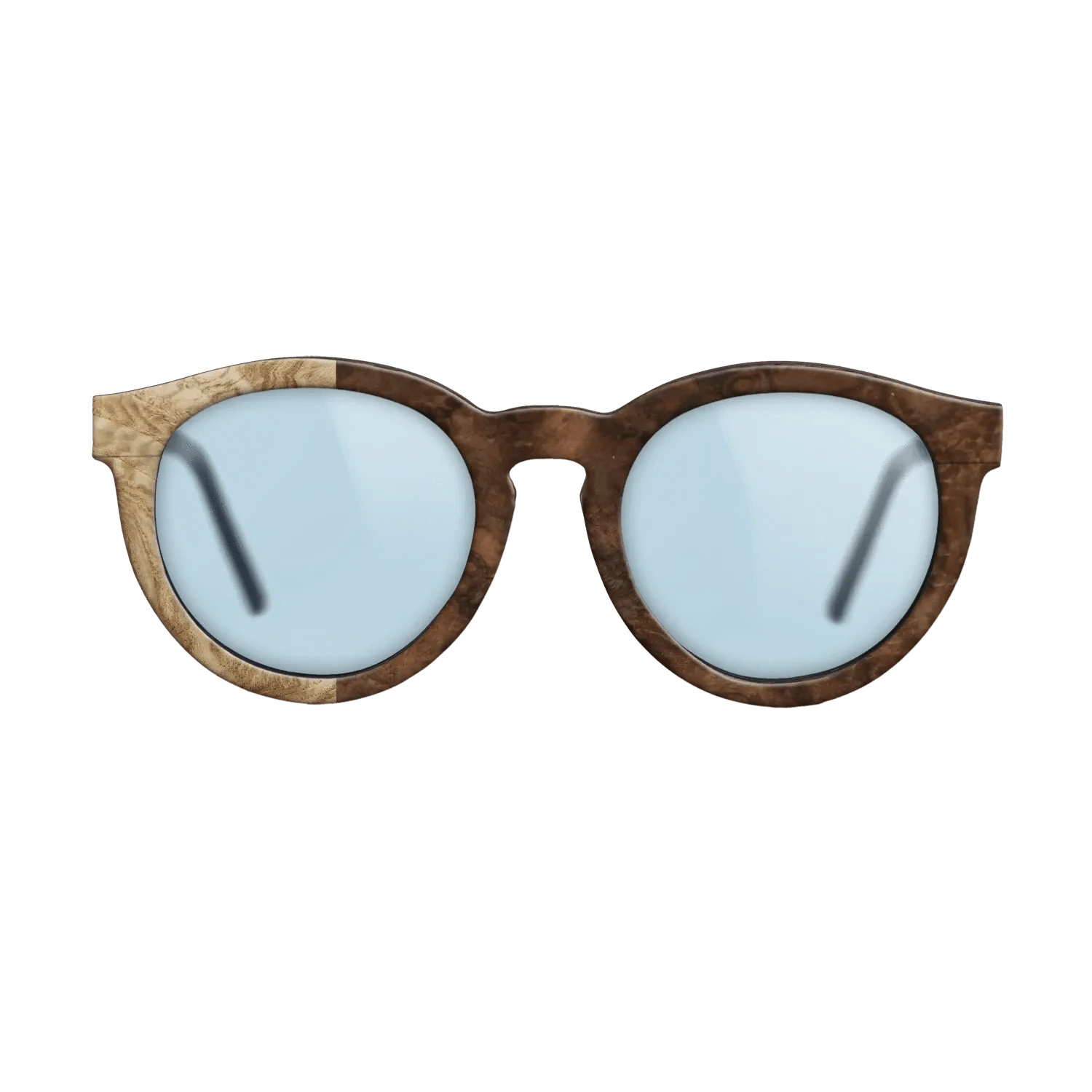 Walnut Burl,Olive Burl: Binary - The Rebel - Round - SIRIS wood optic