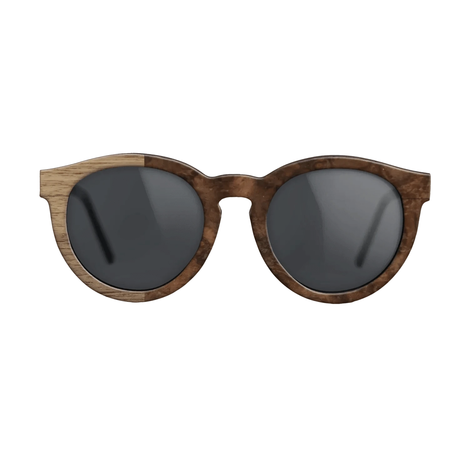 Walnut Burl,Walnut: Straight Grain: Binary - The Rebel - Round - SIRIS wood optic