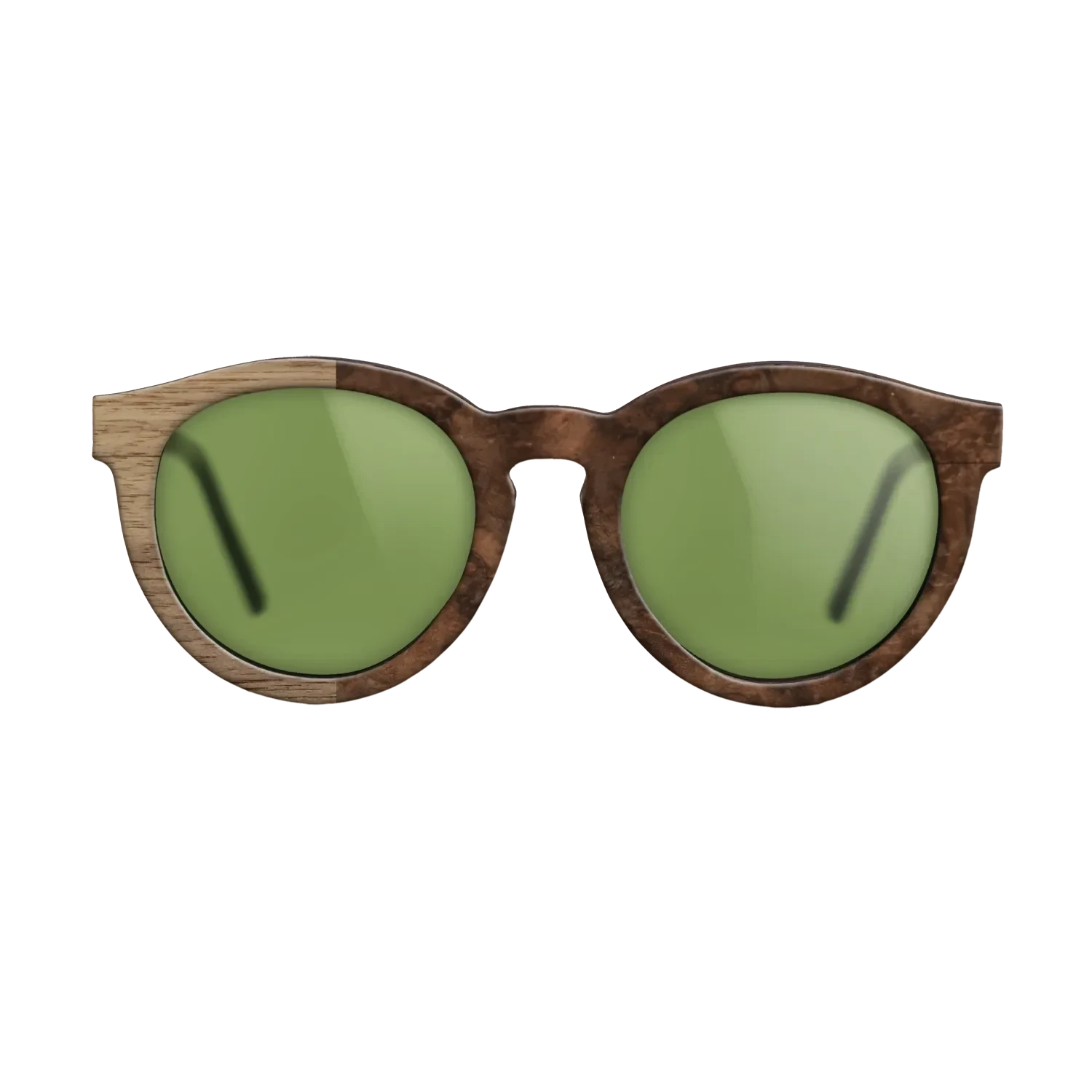 Walnut Burl,Walnut: Straight Grain: Binary - The Rebel - Round - SIRIS wood optic