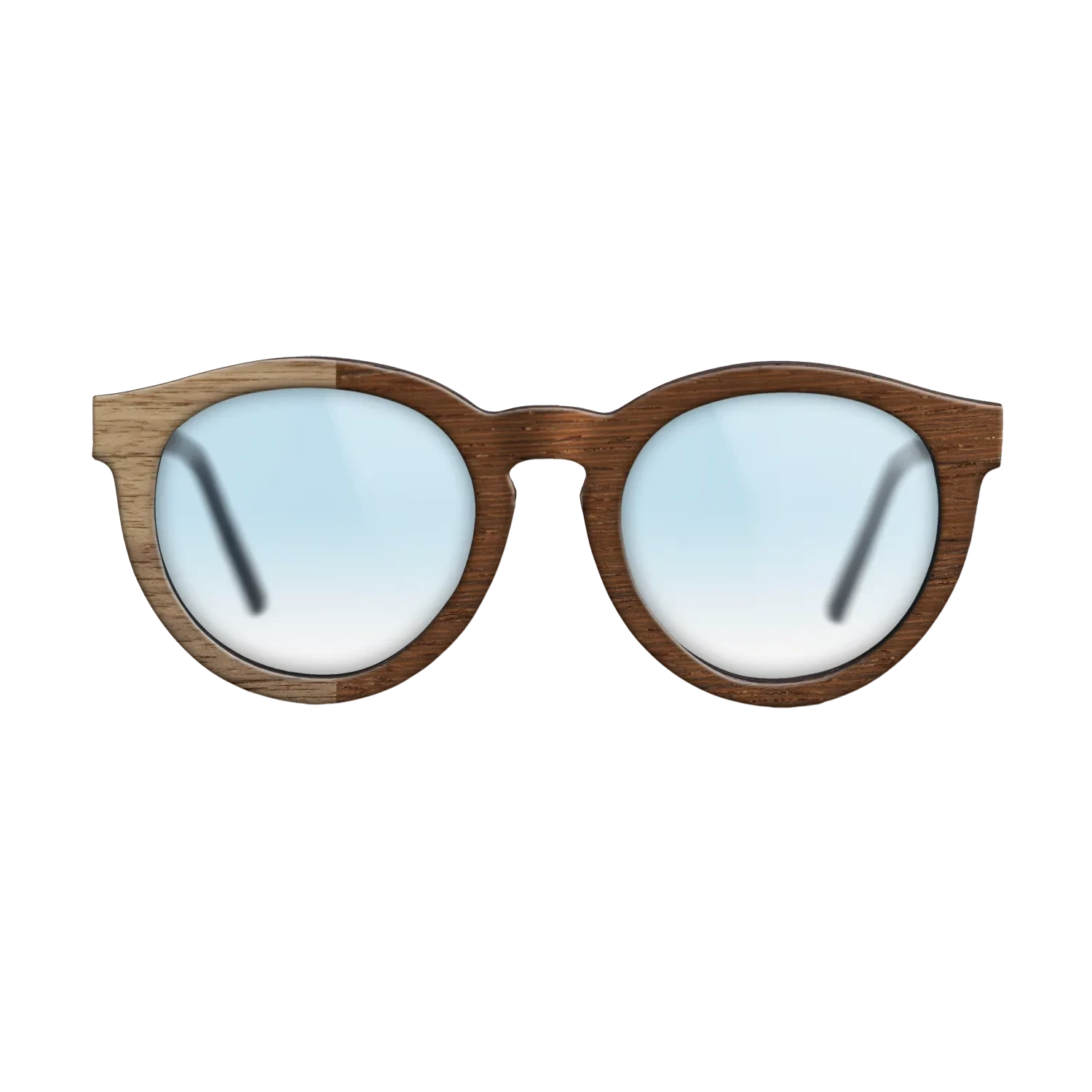 Wenge,Walnut: Straight Grain: Binary - The Rebel - Round - SIRIS wood optic