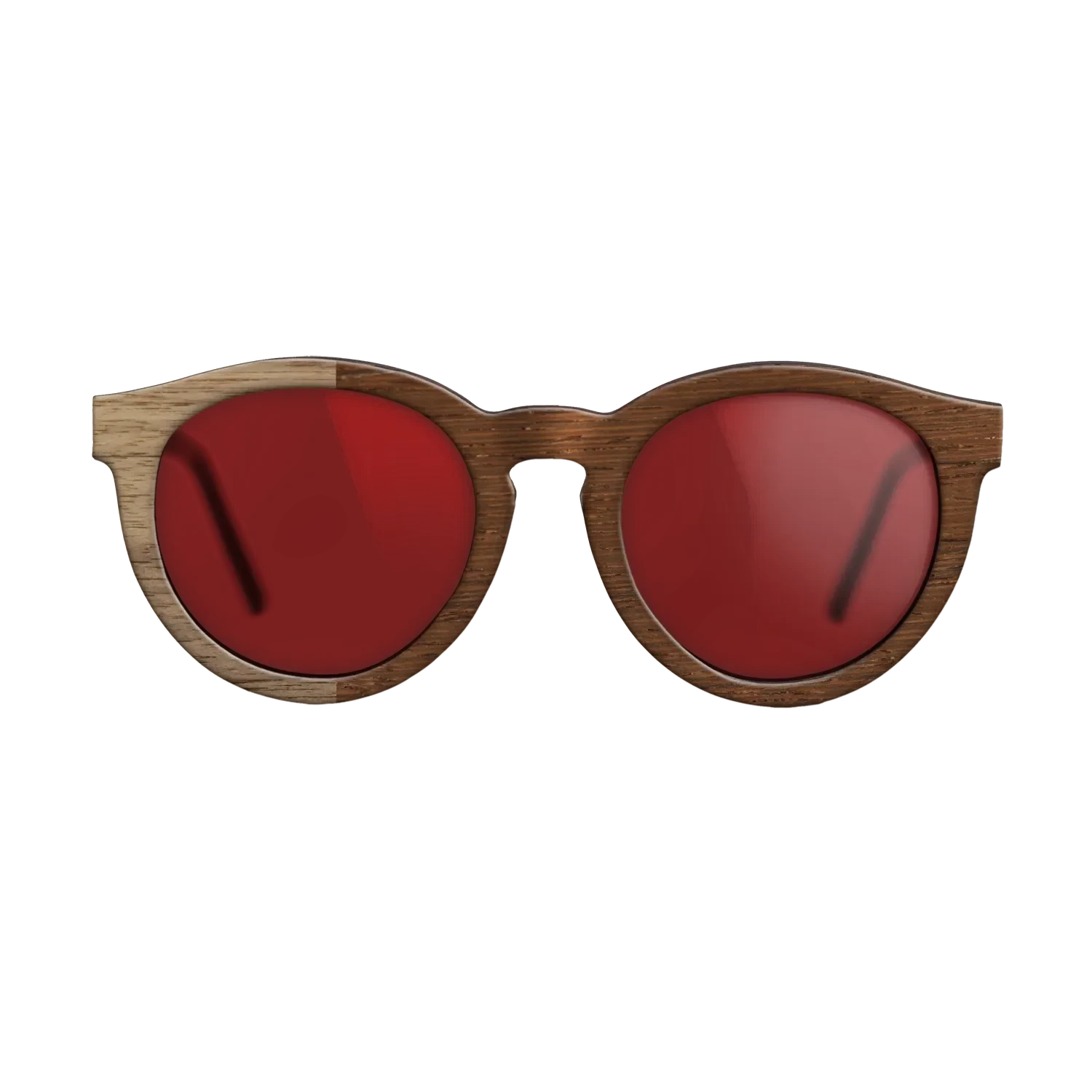 Wenge,Walnut: Straight Grain: Binary - The Rebel - Round - SIRIS wood optic