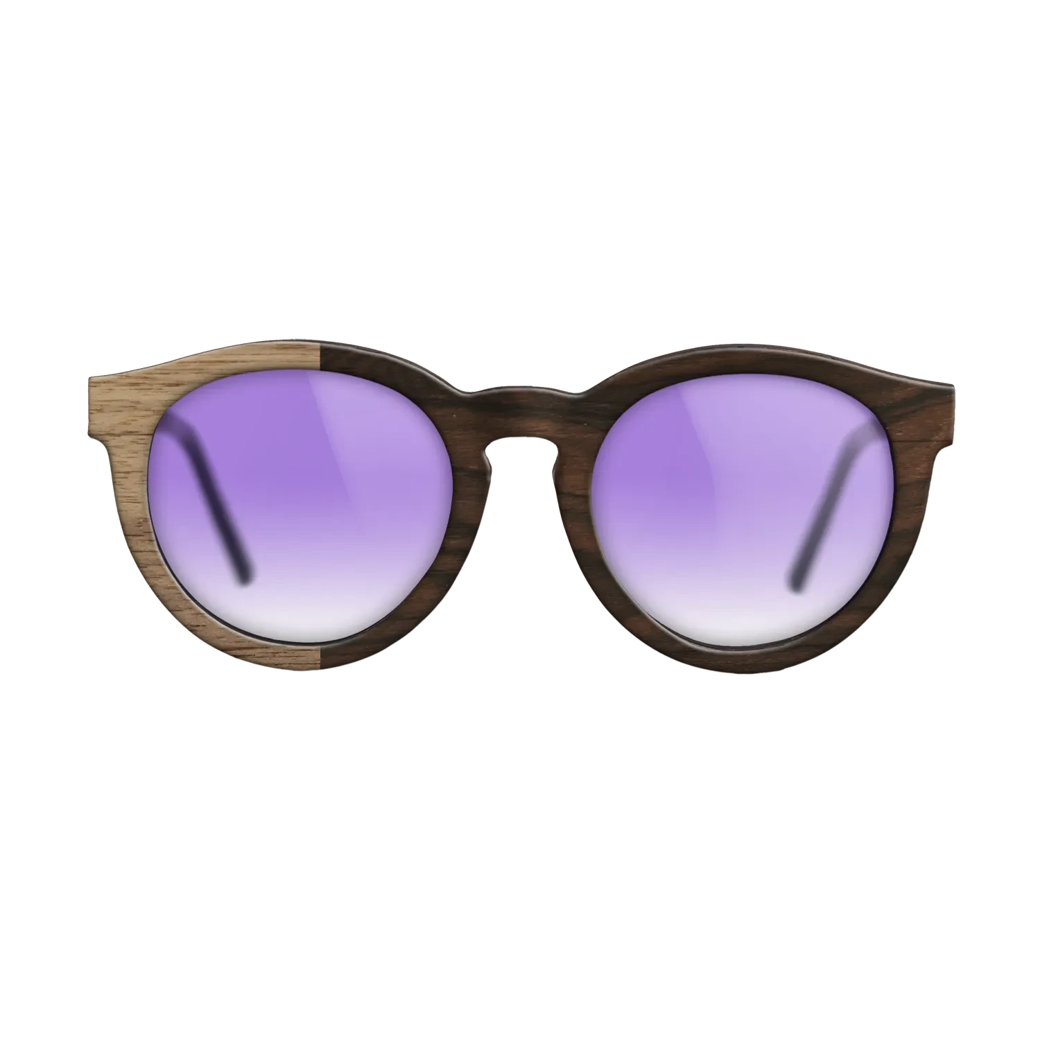 Ziricote Dark Quartered,Walnut: Straight Grain: Binary - The Rebel - Round - SIRIS wood optic