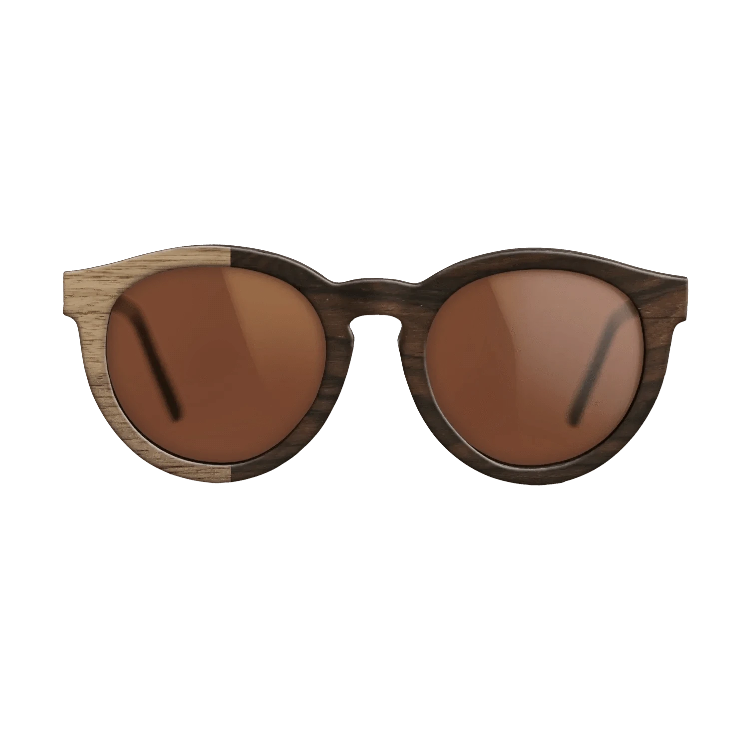 Ziricote Dark Quartered,Walnut: Straight Grain: Binary - The Rebel - Round - SIRIS wood optic