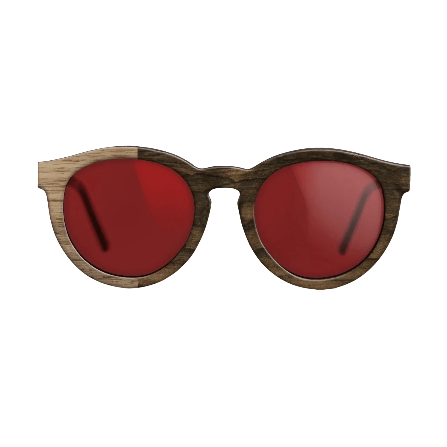 Ziricote Dark Quartered,Walnut: Straight Grain: Binary - The Rebel - Round - 1091 - SIRIS wood optic