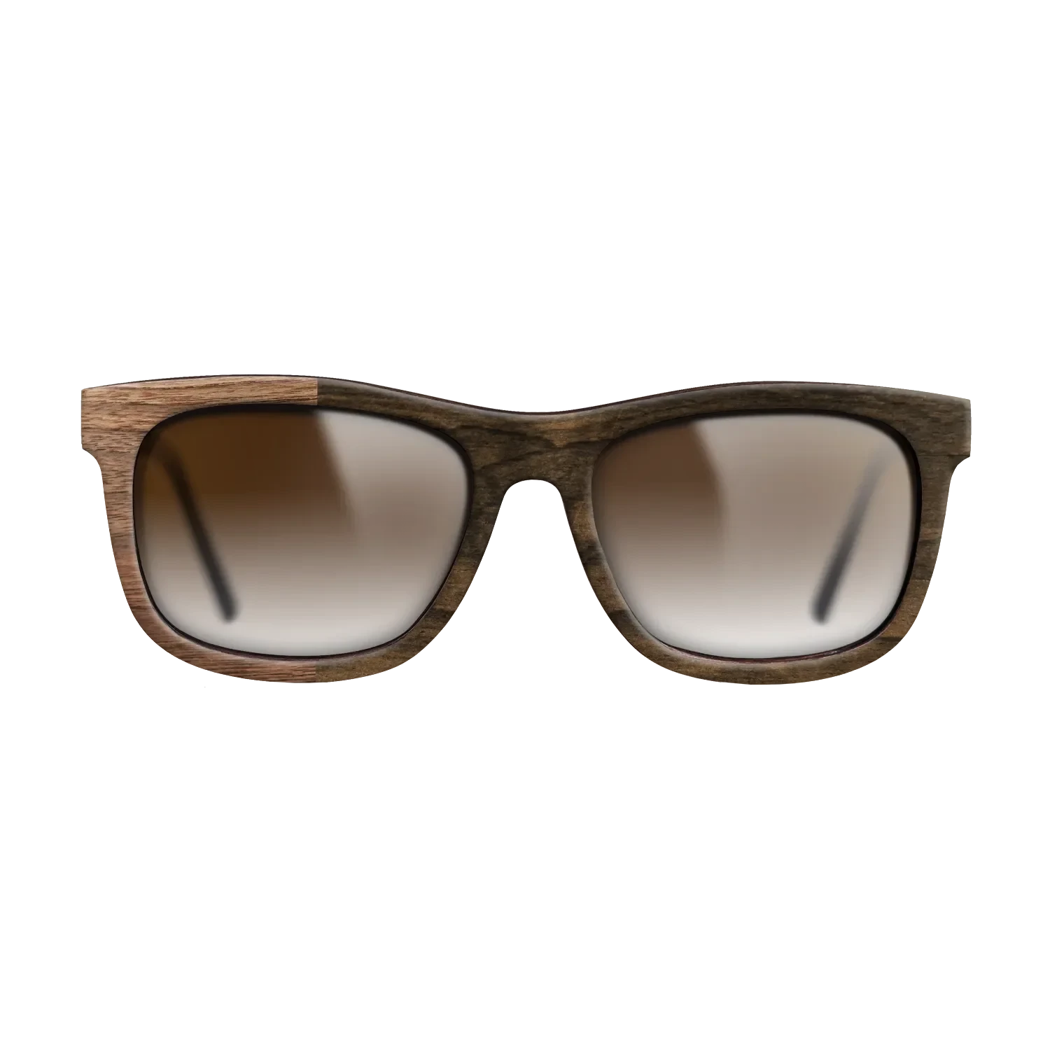 Ziricote Dark Quartered,Walnut Claro Light: Binary - The Hero - Square - SIRIS wood optic