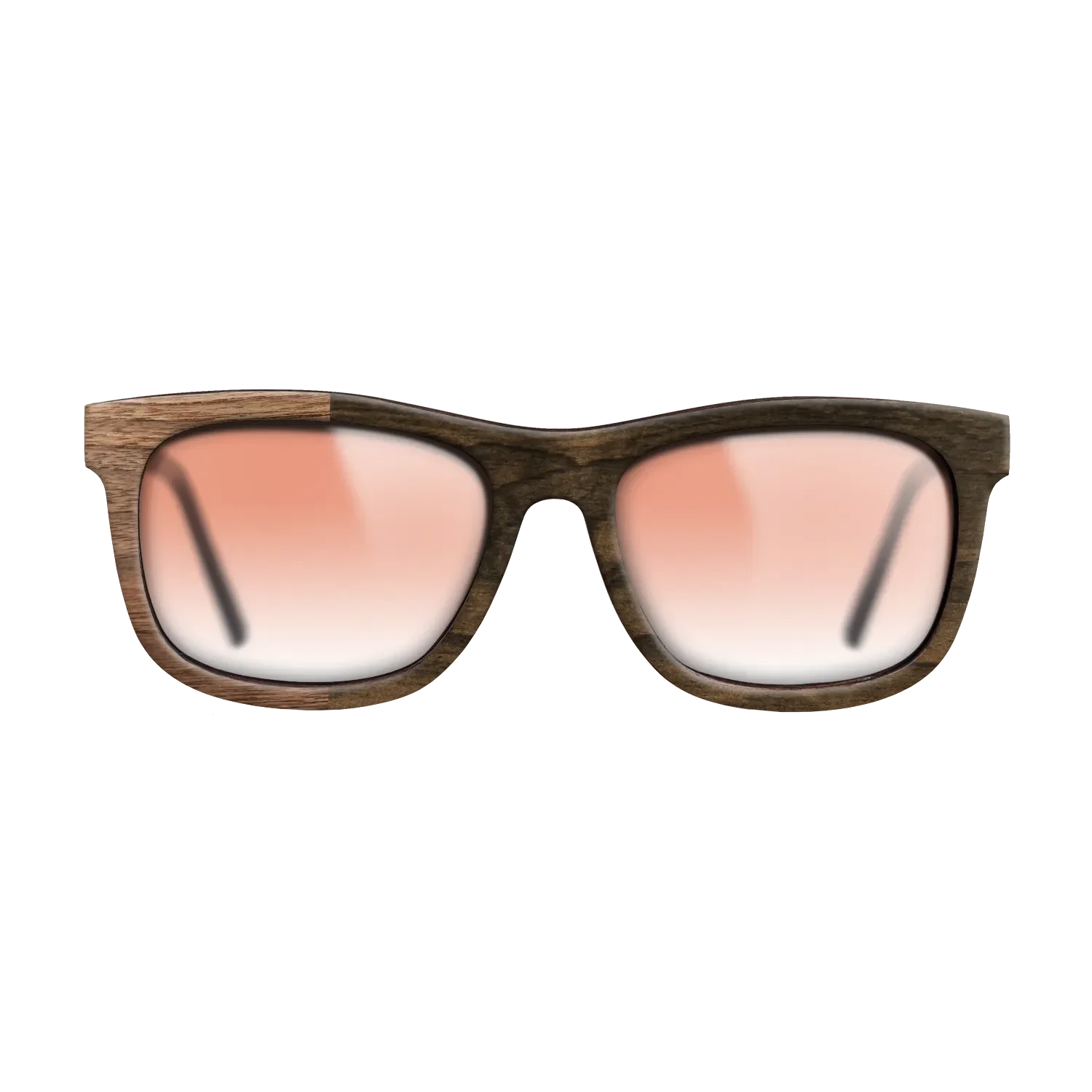 Ziricote Dark Quartered,Walnut Claro Light: Binary - The Hero - Square - SIRIS wood optic