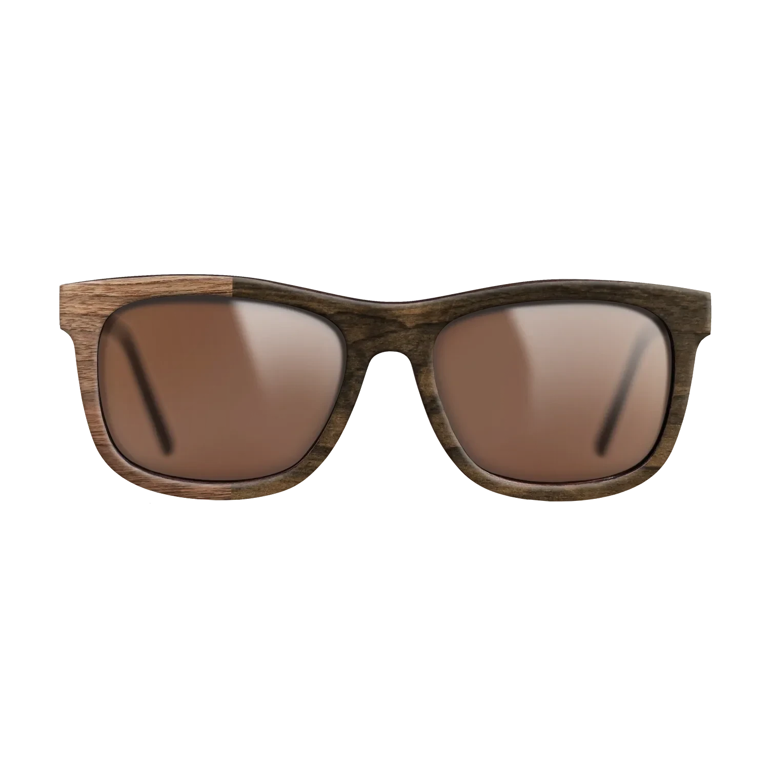 Ziricote Dark Quartered,Walnut Claro Light: Binary - The Hero - Square - SIRIS wood optic