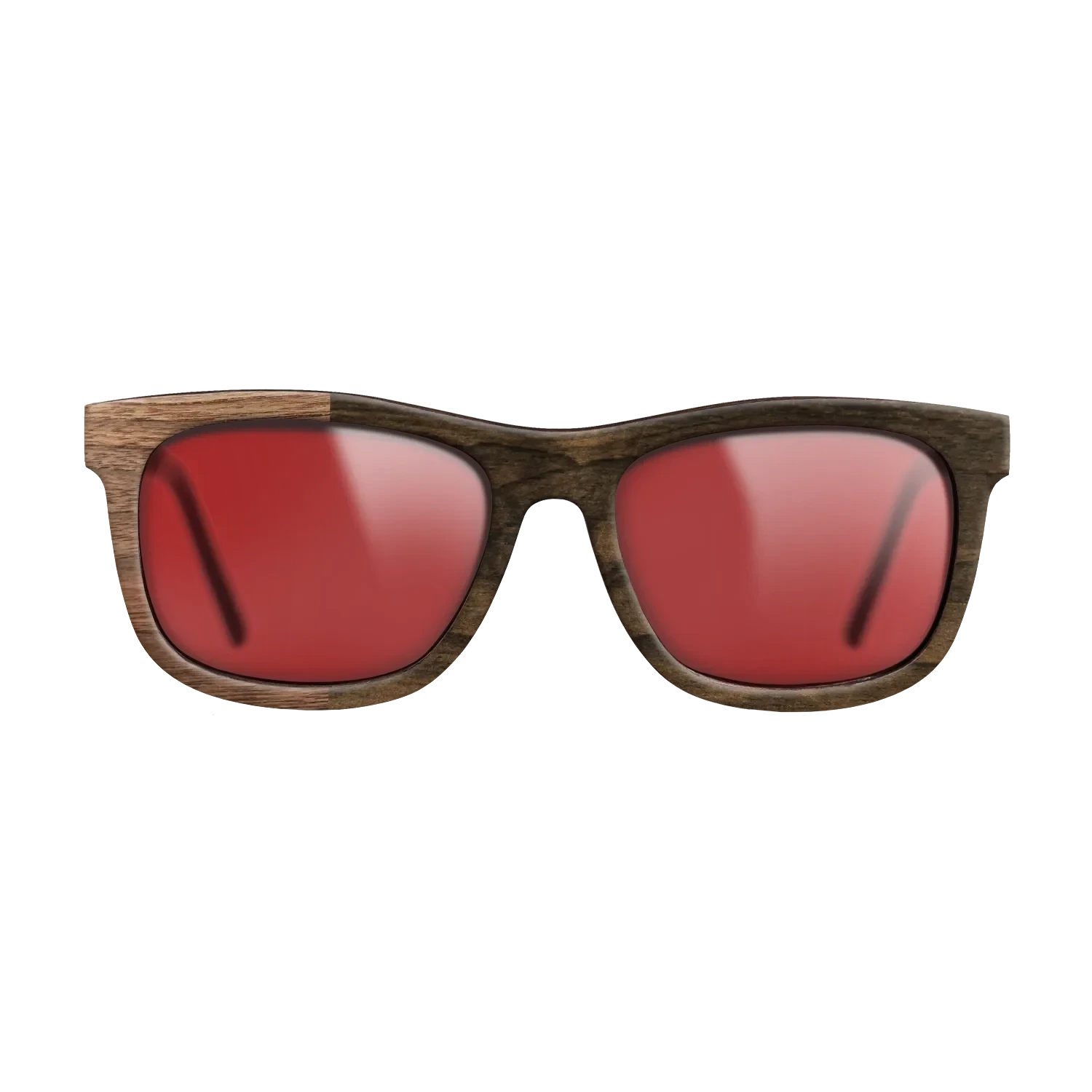 Ziricote Dark Quartered,Walnut Claro Light: Binary - The Hero - Square - SIRIS wood optic