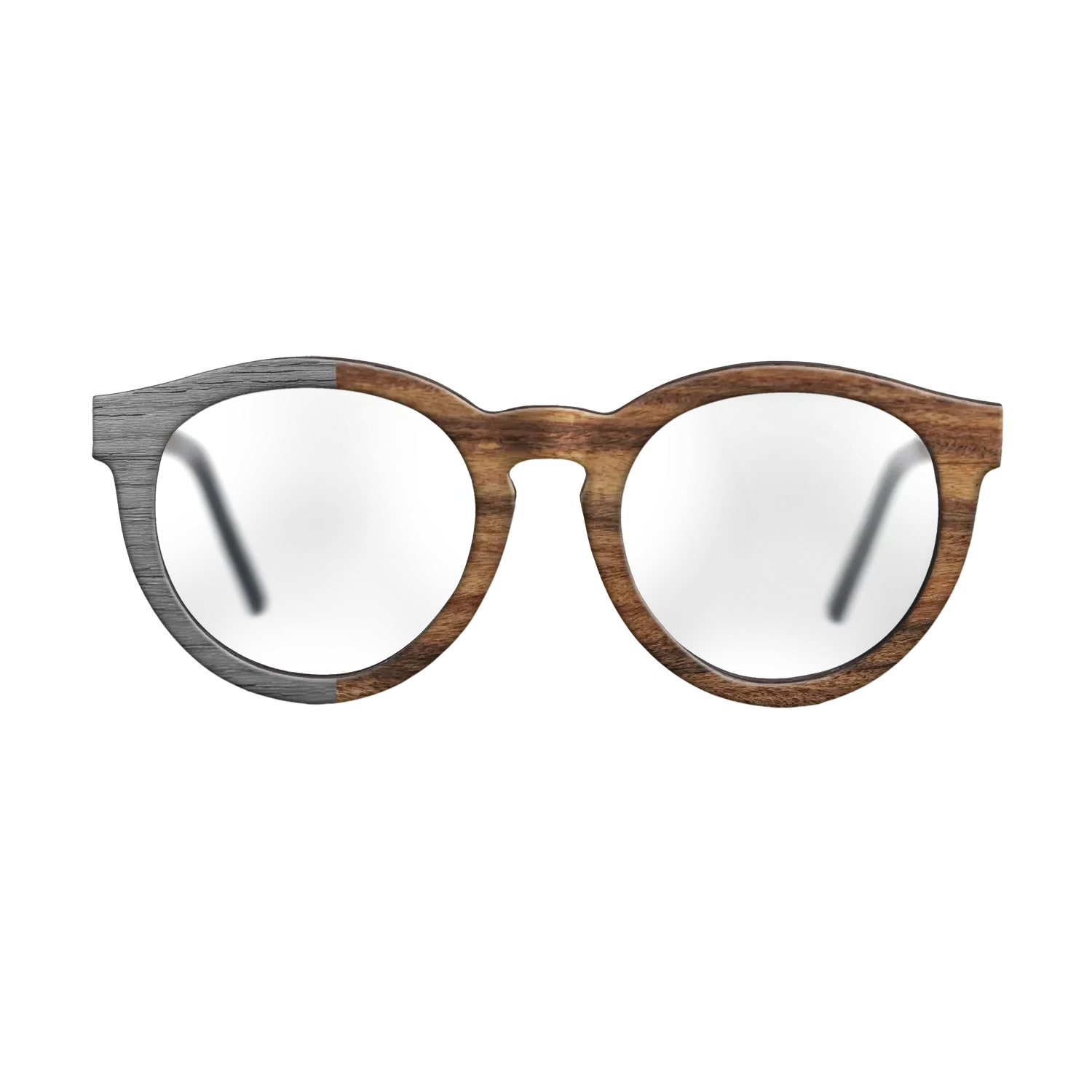 Poplar Dyed: Grey,Santos Rosewood Light: Binary - The Rebel - Round - SIRIS wood optic