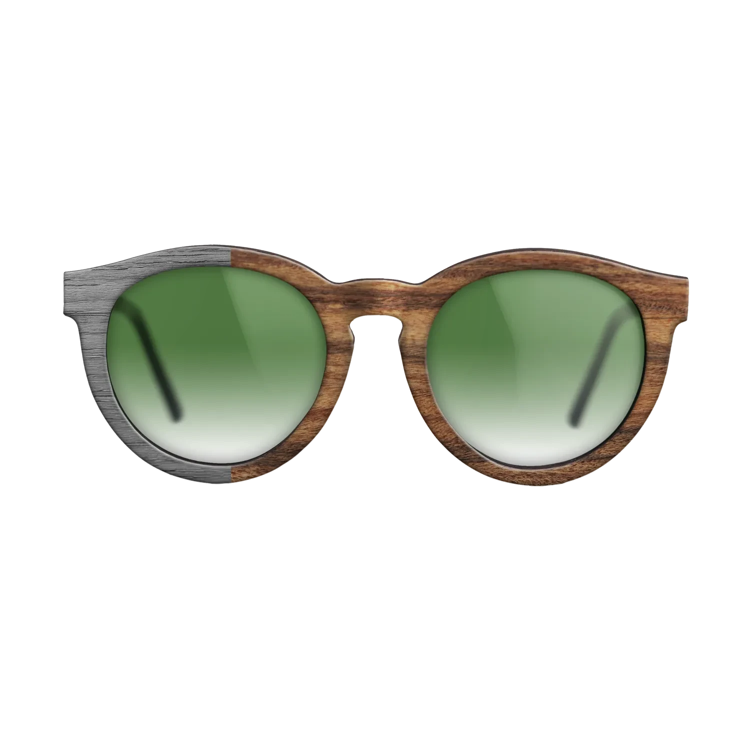 Poplar Dyed: Grey,Santos Rosewood Light: Binary - The Rebel - Round - SIRIS wood optic