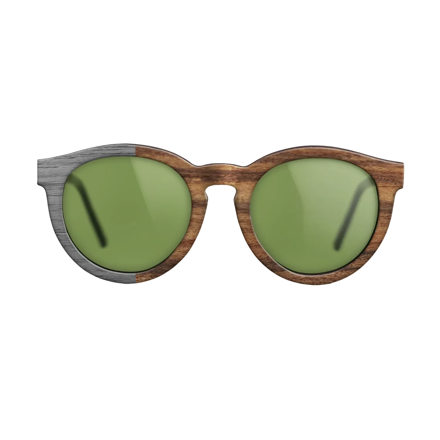 Poplar Dyed: Grey,Santos Rosewood Light: Binary - The Rebel - Round - SIRIS wood optic