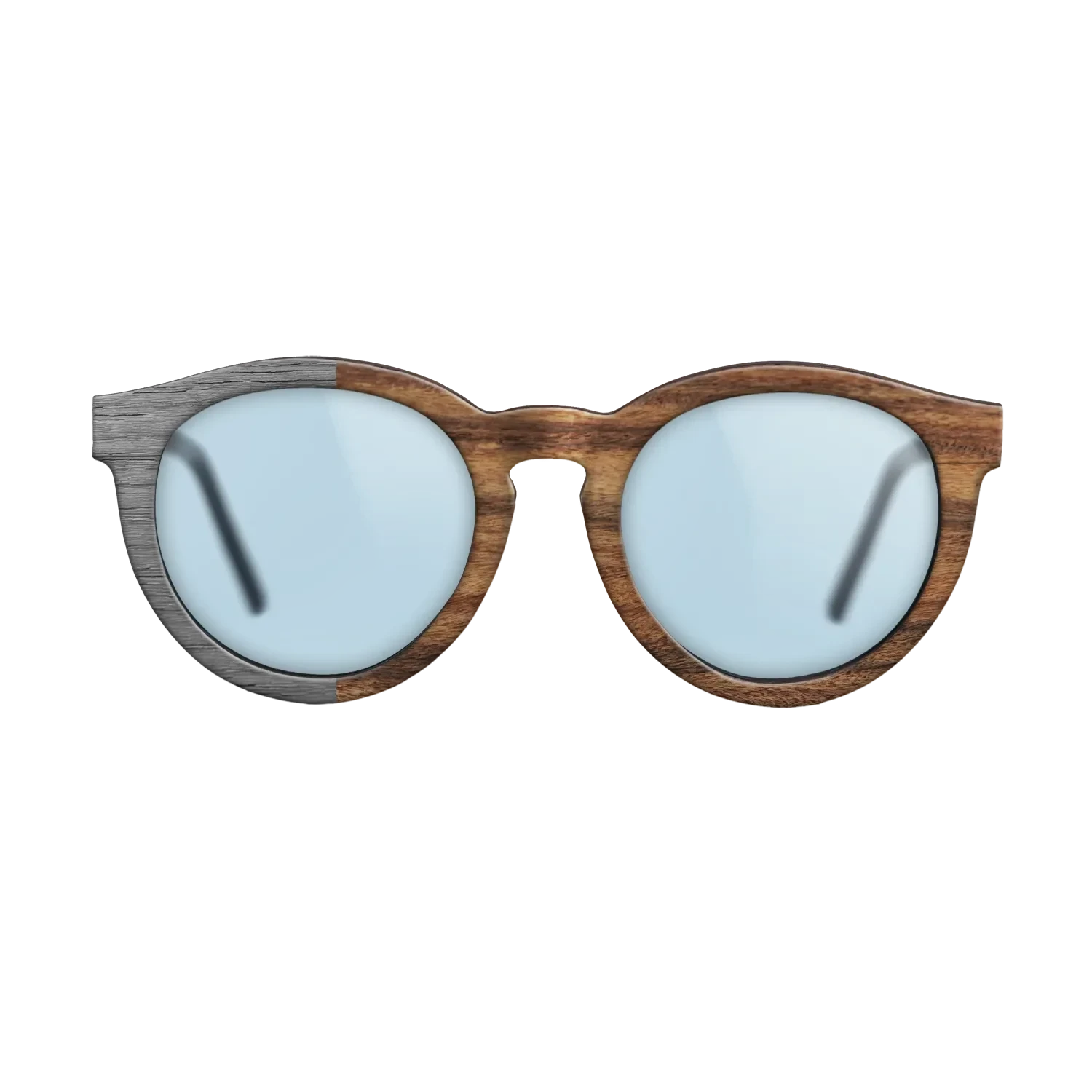 Poplar Dyed: Grey,Santos Rosewood Light: Binary - The Rebel - Round - SIRIS wood optic
