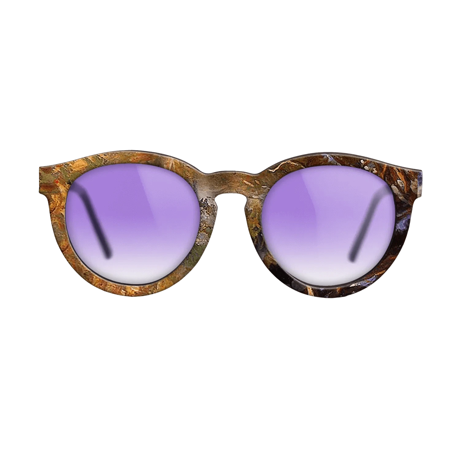 Oil Painting on Straight Grain Walnut: Rococo - a-landscape-study-at-san-vigilio-lake-of-garda - The Rebel - Round - 1674 - SIRIS wood optic