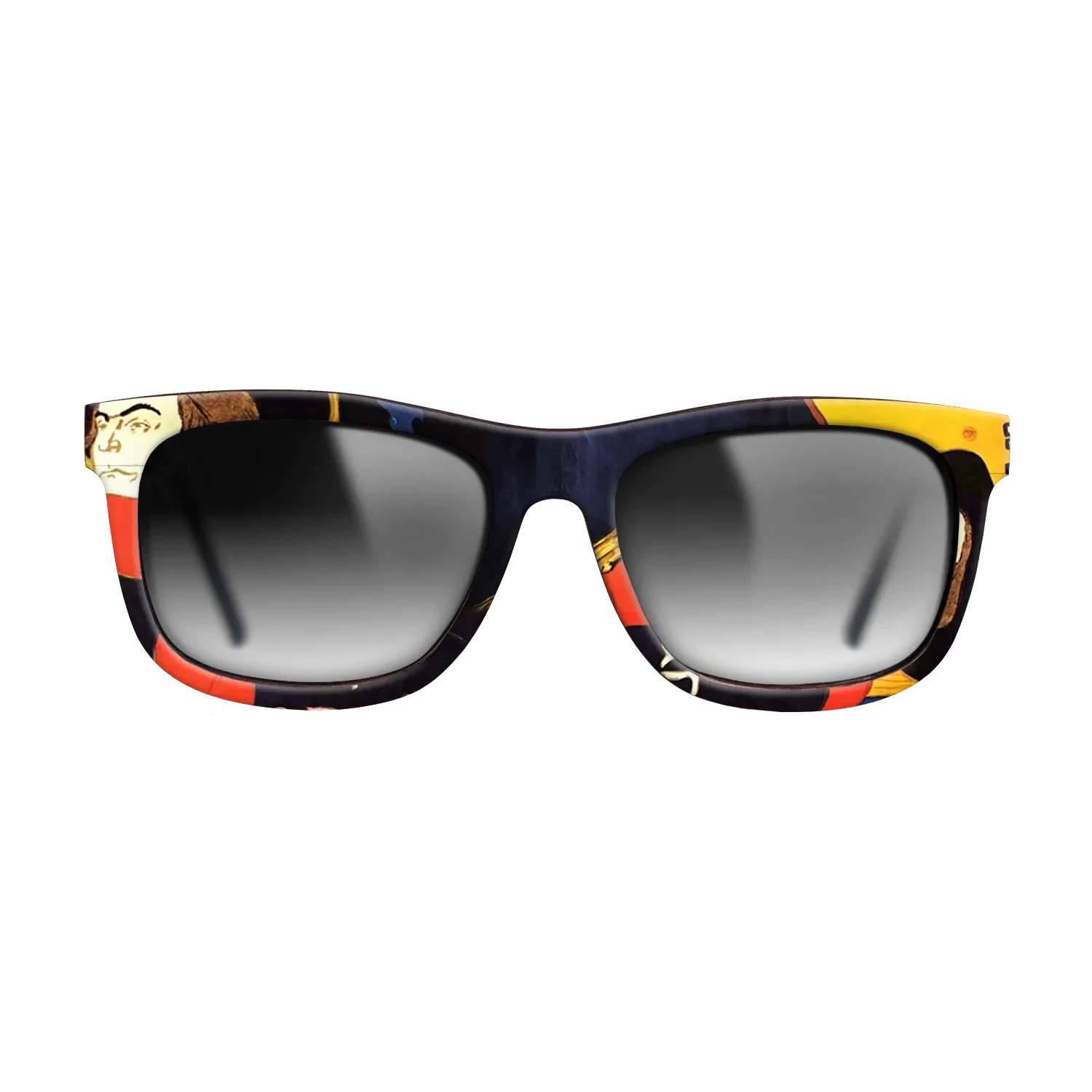 Oil Painting on Straight Grain Walnut: Rococo - Ambassadeurs Aristide Bruant in his cabaret, 1892 - Henri de Toulouse-Lautrec - The Hero - Square - 1961 - SIRIS wood optic