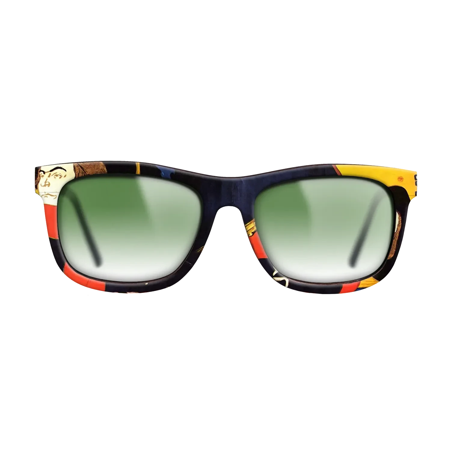 Oil Painting on Straight Grain Walnut: Rococo - Ambassadeurs Aristide Bruant in his cabaret, 1892 - Henri de Toulouse-Lautrec - The Hero - Square - 1961 - SIRIS wood optic