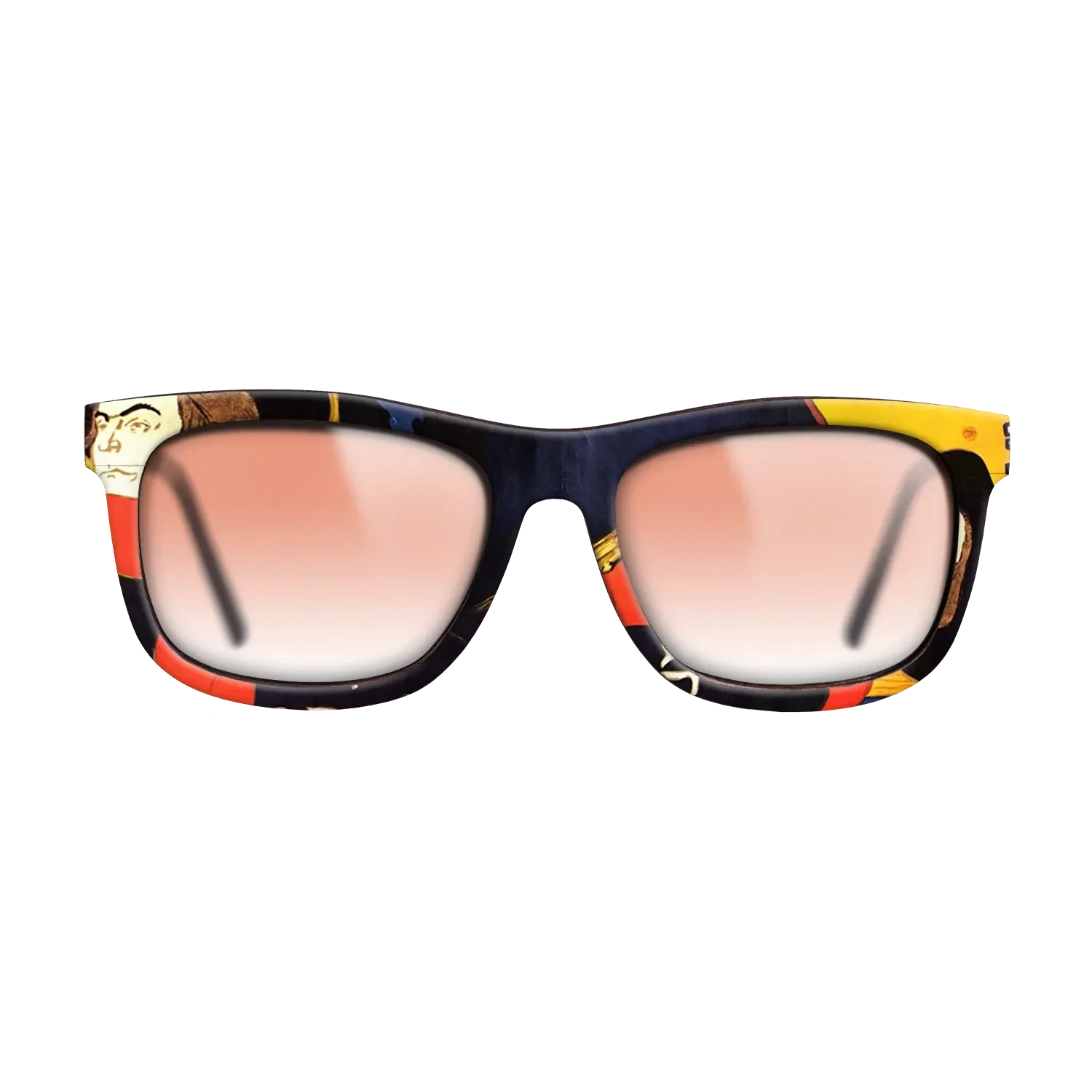 Oil Painting on Straight Grain Walnut: Rococo - Ambassadeurs Aristide Bruant in his cabaret, 1892 - Henri de Toulouse-Lautrec - The Hero - Square - 1961 - SIRIS wood optic