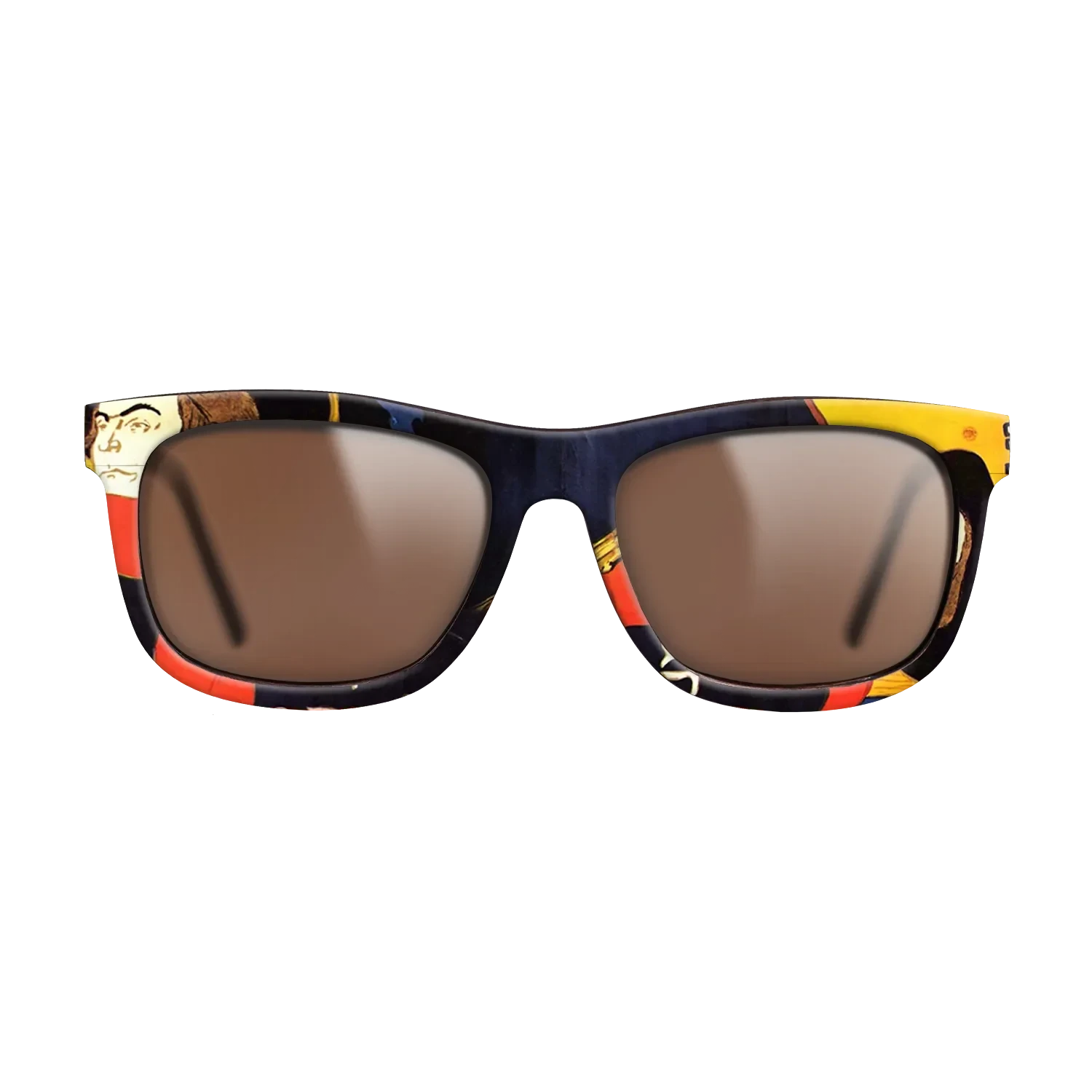 Oil Painting on Straight Grain Walnut: Rococo - Ambassadeurs Aristide Bruant in his cabaret, 1892 - Henri de Toulouse-Lautrec - The Hero - Square - 1961 - SIRIS wood optic