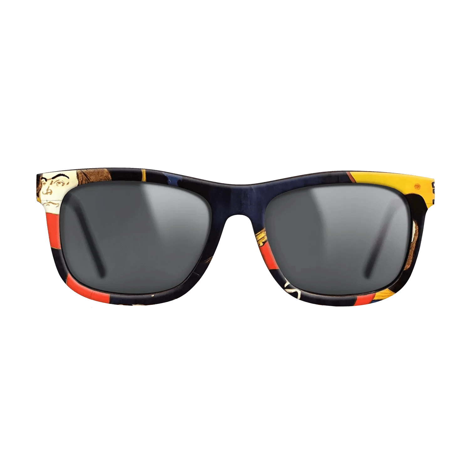 Oil Painting on Straight Grain Walnut: Rococo - Ambassadeurs Aristide Bruant in his cabaret, 1892 - Henri de Toulouse-Lautrec - The Hero - Square - 1961 - SIRIS wood optic