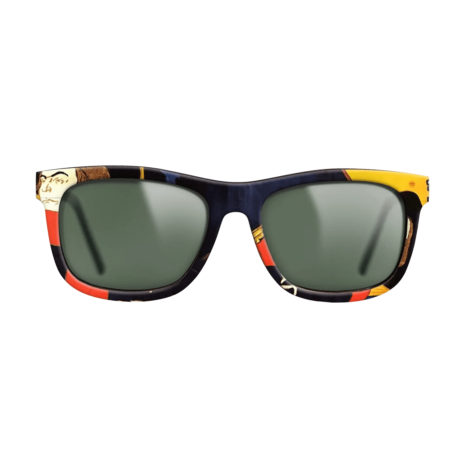 Oil Painting on Straight Grain Walnut: Rococo - Ambassadeurs Aristide Bruant in his cabaret, 1892 - Henri de Toulouse-Lautrec - The Hero - Square - 1961 - SIRIS wood optic