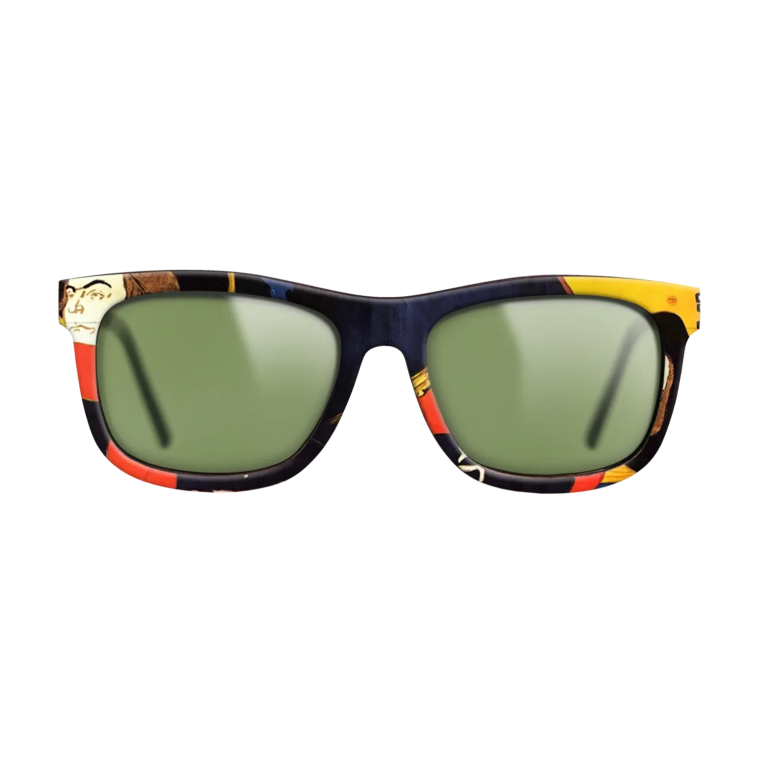 Oil Painting on Straight Grain Walnut: Rococo - Ambassadeurs Aristide Bruant in his cabaret, 1892 - Henri de Toulouse-Lautrec - The Hero - Square - 1961 - SIRIS wood optic