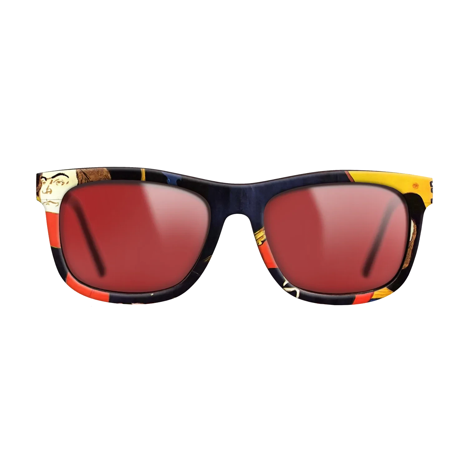 Oil Painting on Straight Grain Walnut: Rococo - Ambassadeurs Aristide Bruant in his cabaret, 1892 - Henri de Toulouse-Lautrec - The Hero - Square - 1961 - SIRIS wood optic