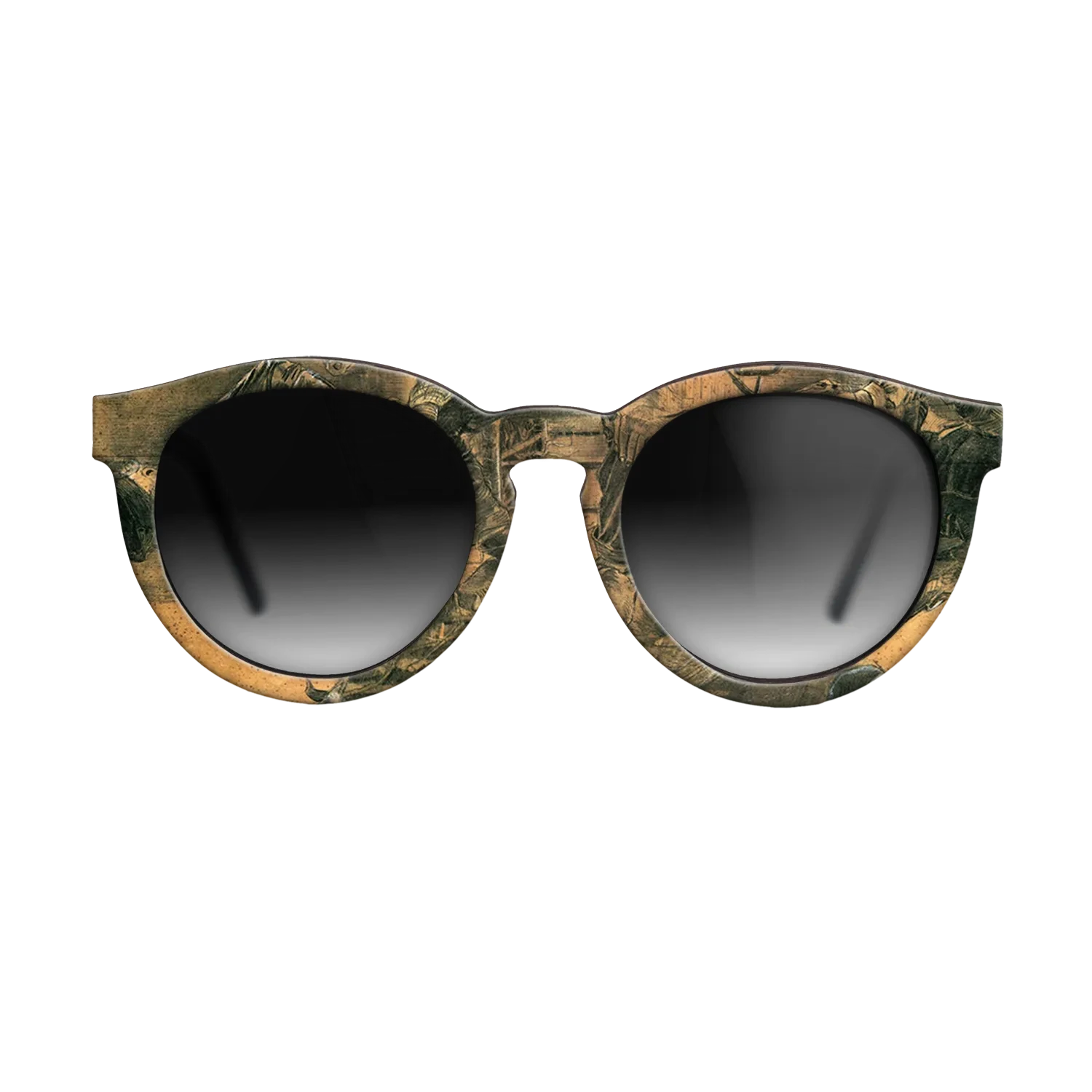 Oil Painting on Straight Grain Walnut: Rococo - An Old Man Putting Dry Rice on the Hearth, 1881 - Vincent van Gogh - The Rebel - Round - 682 - SIRIS wood optic