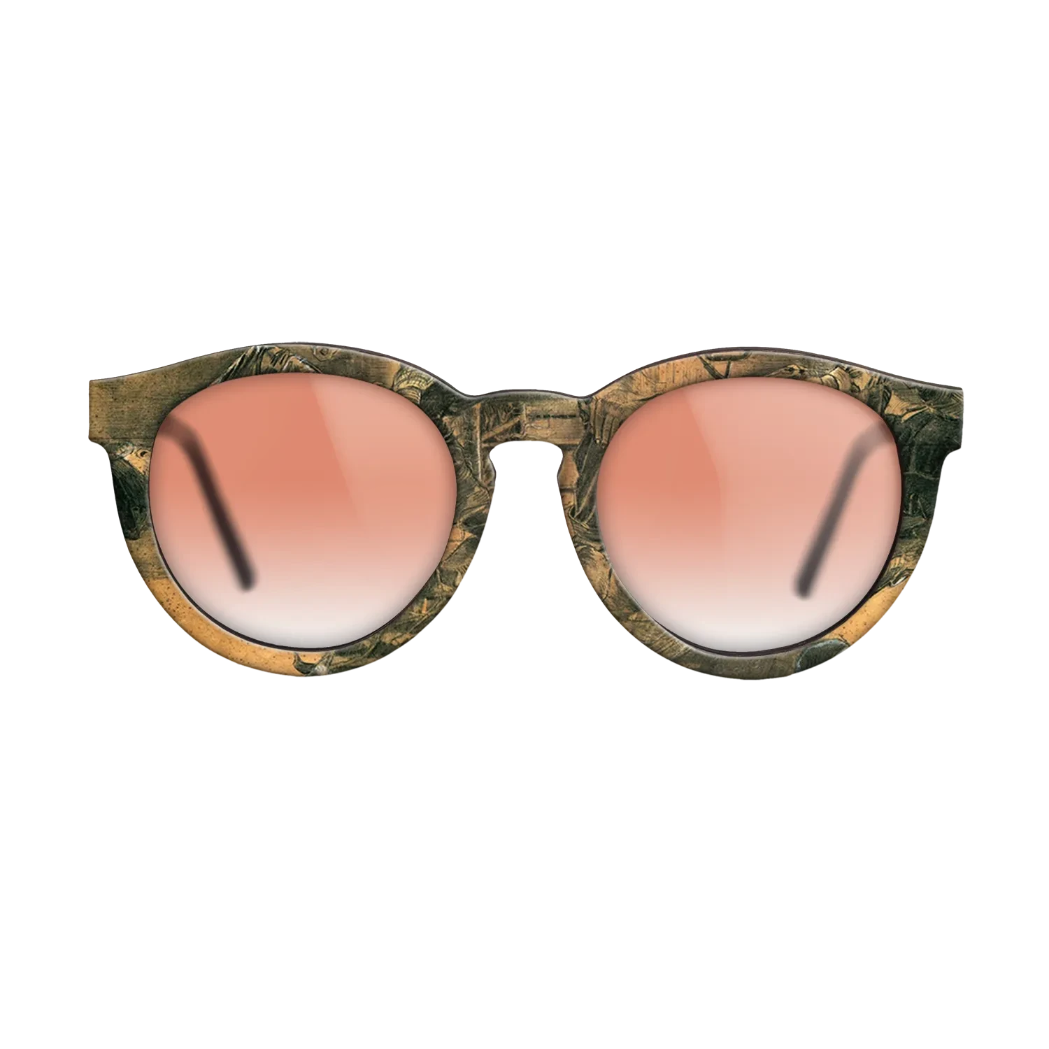 Oil Painting on Straight Grain Walnut: Rococo - An Old Man Putting Dry Rice on the Hearth, 1881 - Vincent van Gogh - The Rebel - Round - 682 - SIRIS wood optic