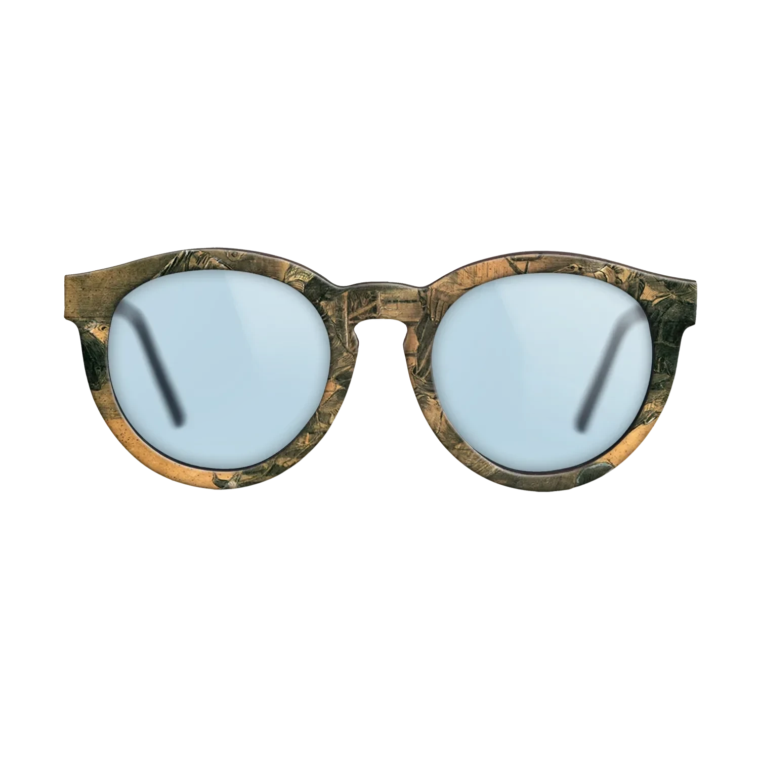 Oil Painting on Straight Grain Walnut: Rococo - An Old Man Putting Dry Rice on the Hearth, 1881 - Vincent van Gogh - The Rebel - Round - 682 - SIRIS wood optic