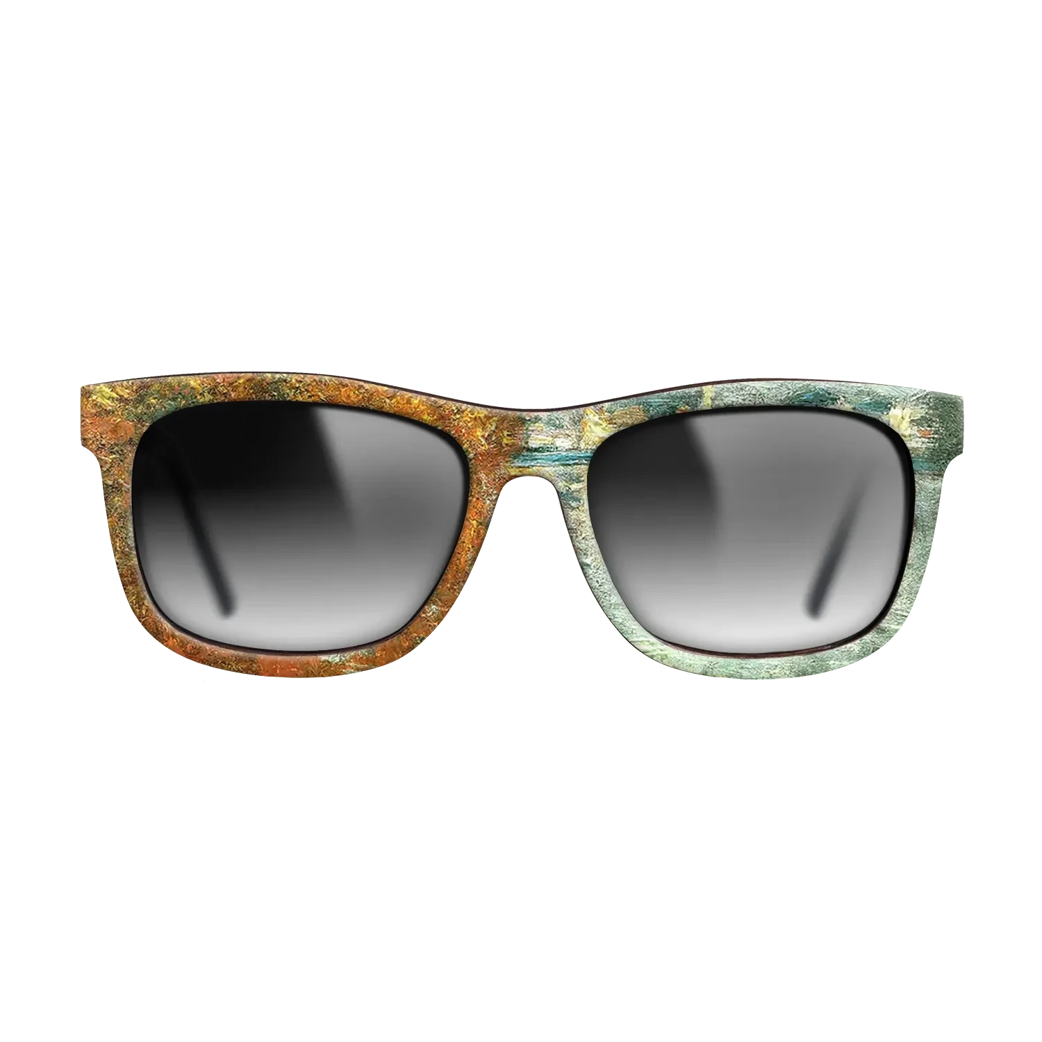 Oil Painting on Straight Grain Walnut: Rococo - Autumn Effect at Argenteuil Claude Monet - The Hero - Square - 1483 - SIRIS wood optic