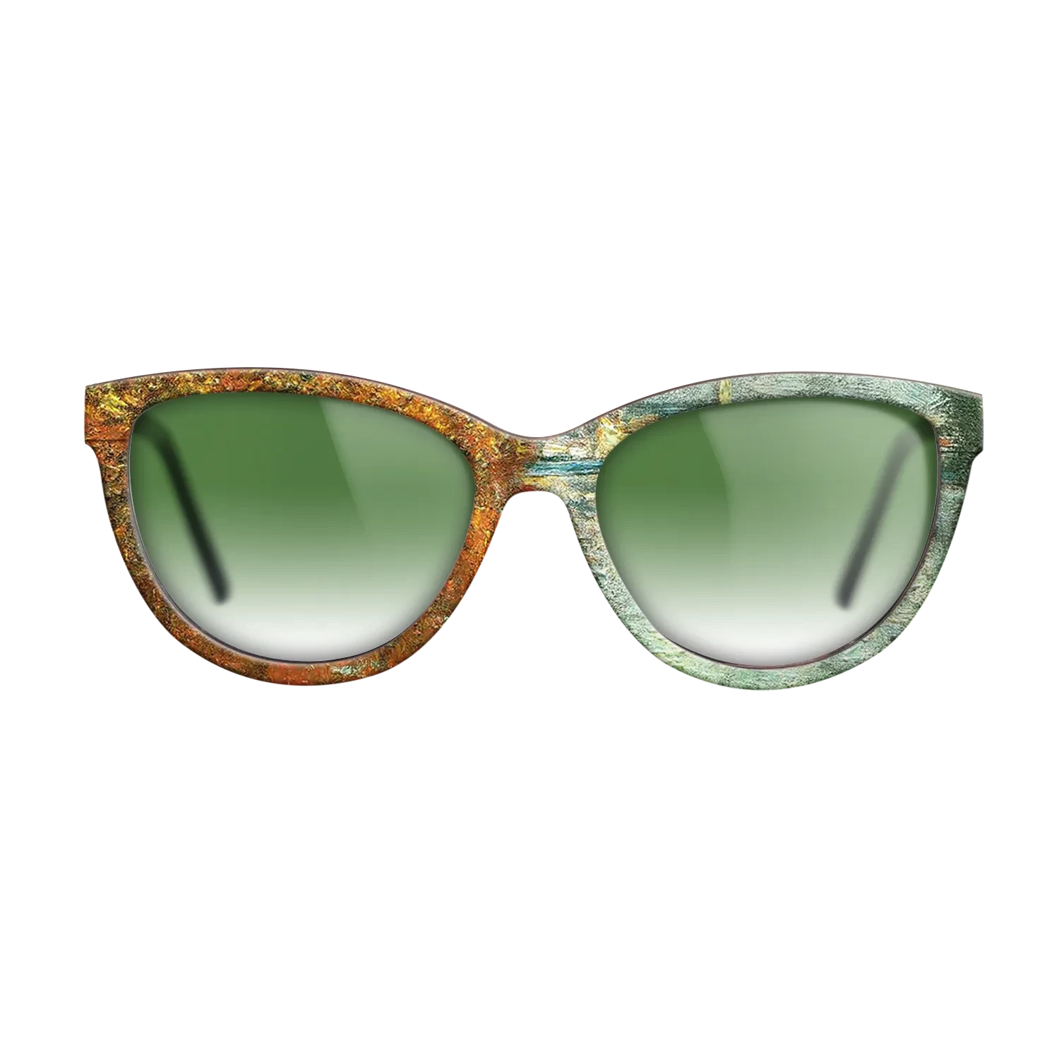 Oil Painting on Straight Grain Walnut: Rococo - Autumn Effect at Argenteuil Claude Monet - The Maiden - Cat - 1483 - SIRIS wood optic