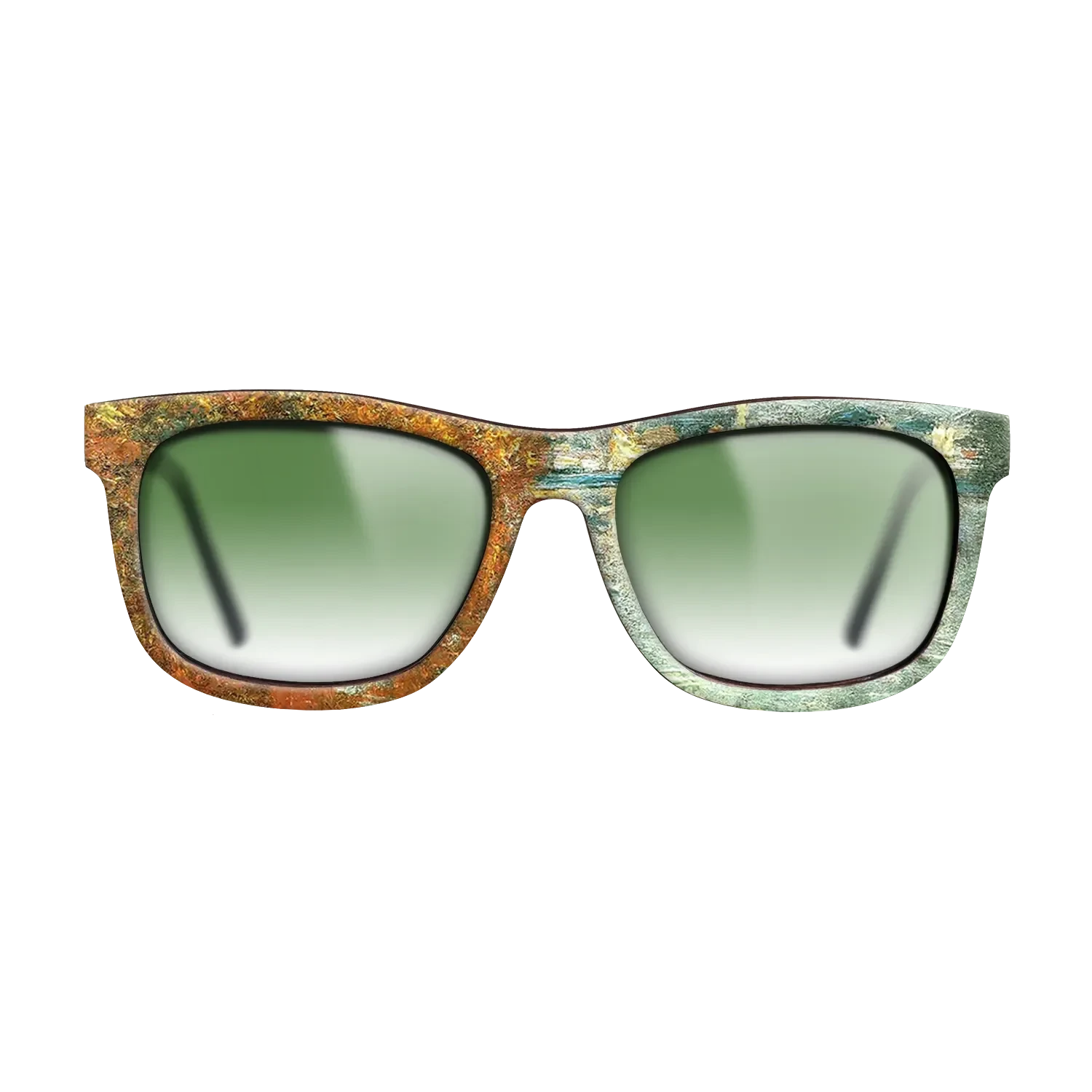 Oil Painting on Straight Grain Walnut: Rococo - Autumn Effect at Argenteuil Claude Monet - The Hero - Square - 1483 - SIRIS wood optic