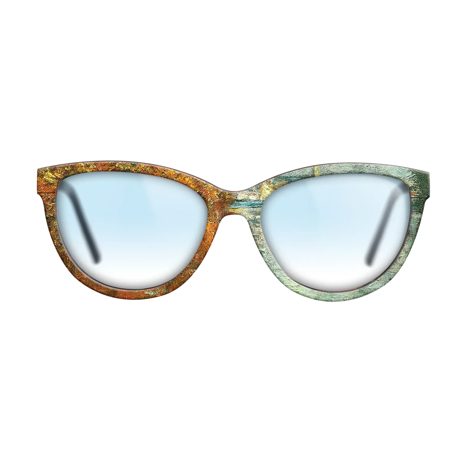 Oil Painting on Straight Grain Walnut: Rococo - Autumn Effect at Argenteuil Claude Monet - The Maiden - Cat - 1483 - SIRIS wood optic