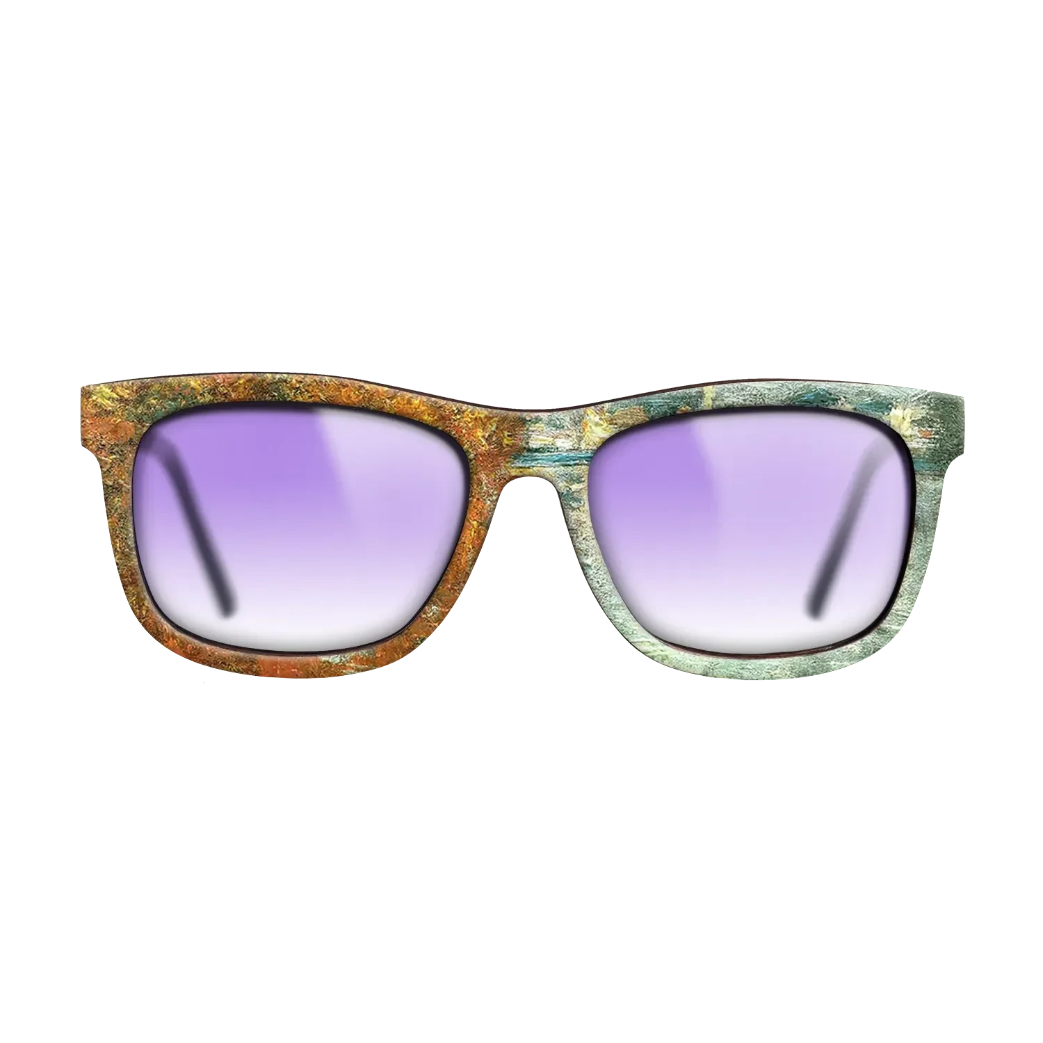 Oil Painting on Straight Grain Walnut: Rococo - Autumn Effect at Argenteuil Claude Monet - The Hero - Square - 1483 - SIRIS wood optic