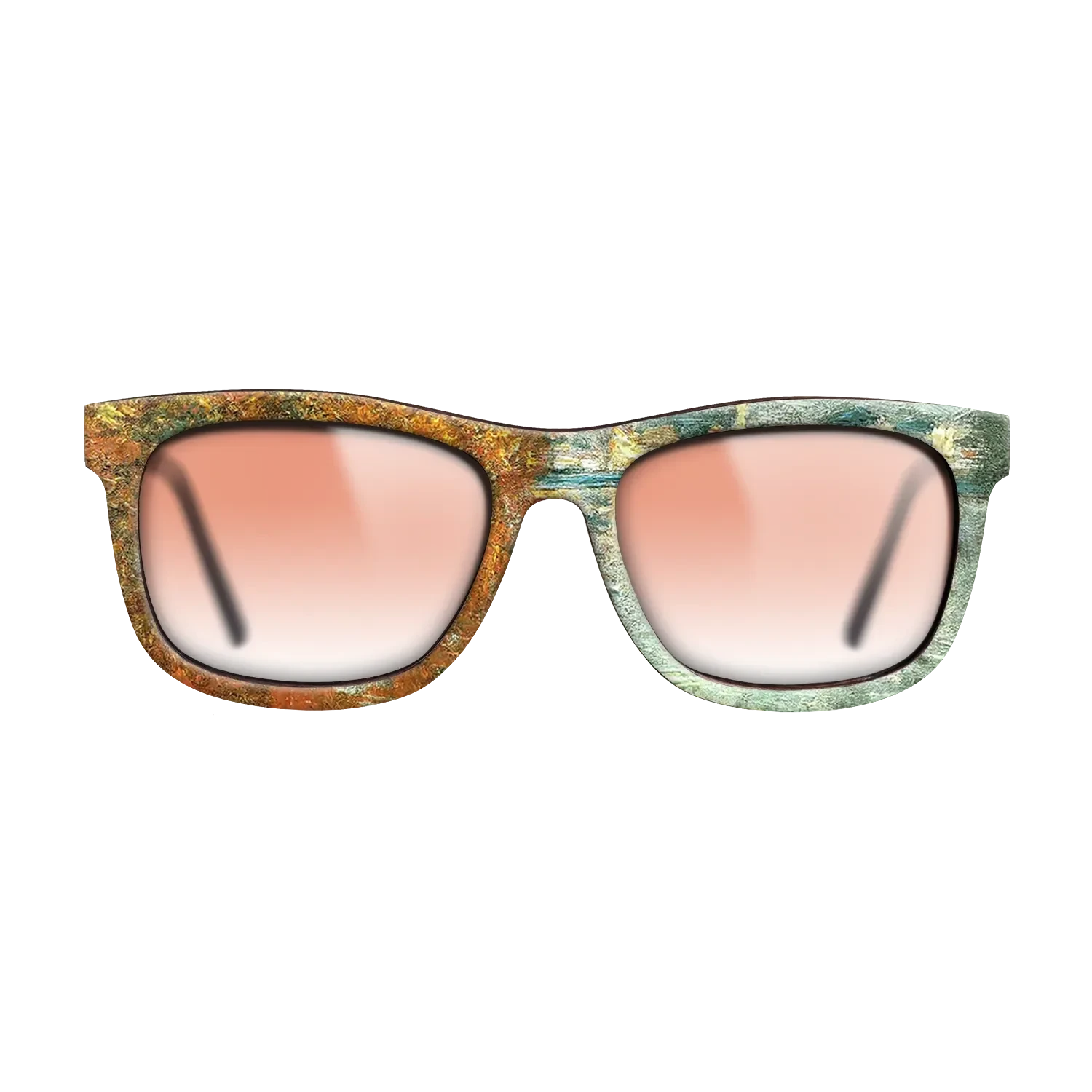 Oil Painting on Straight Grain Walnut: Rococo - Autumn Effect at Argenteuil Claude Monet - The Hero - Square - 1483 - SIRIS wood optic