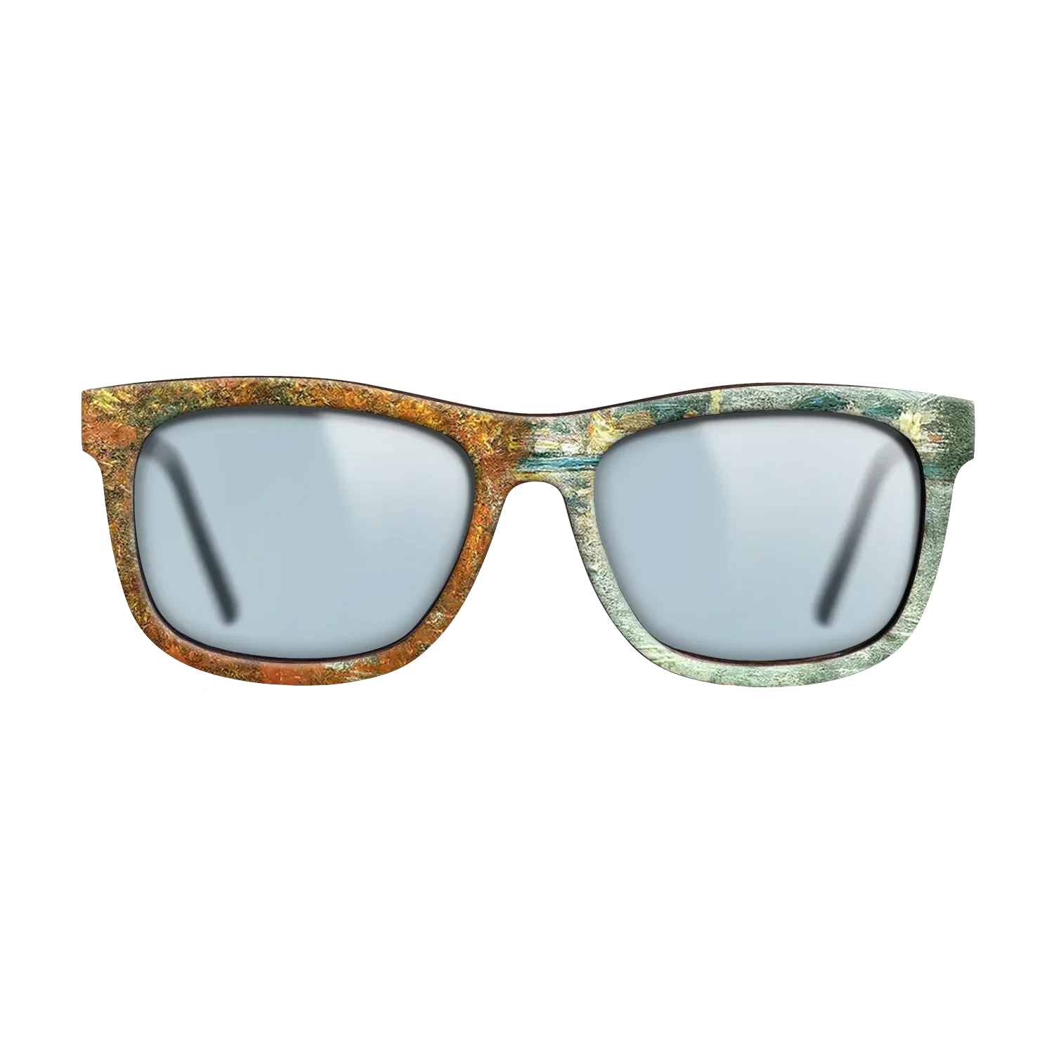 Oil Painting on Straight Grain Walnut: Rococo - Autumn Effect at Argenteuil Claude Monet - The Hero - Square - 1483 - SIRIS wood optic