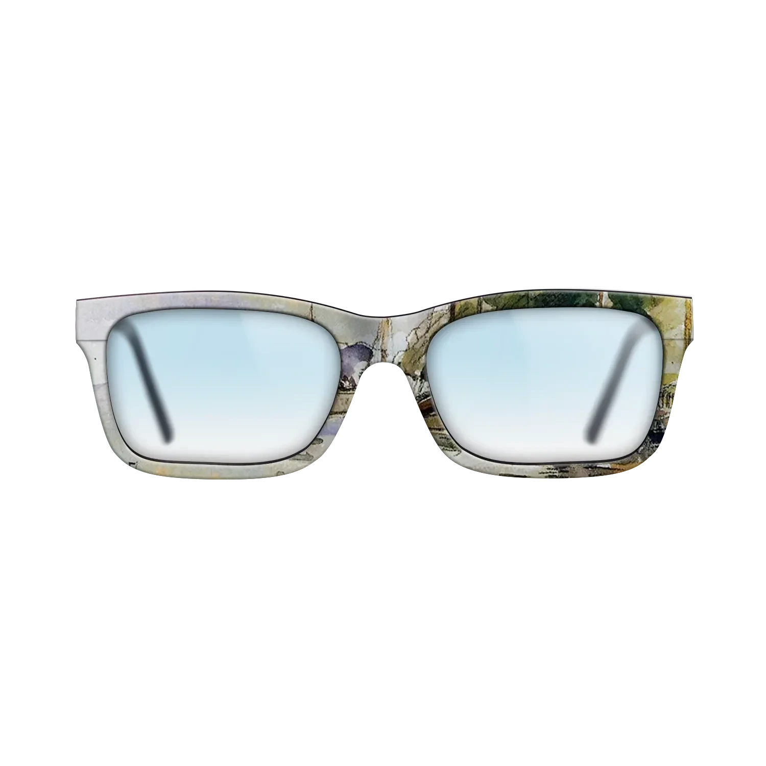 Oil Painting on Straight Grain Walnut: Rococo - Boats at Dock - Camille Pissarro - The Sage - Rectangle - 1383 - SIRIS wood optic