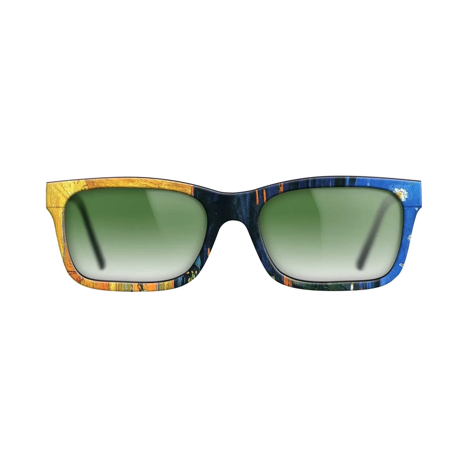 Oil Painting on Straight Grain Walnut: Rococo - Café Terrace at Night (Place du Forum, Arles) Vincent van Gogh - The Sage - Rectangle - 1739 - SIRIS wood optic