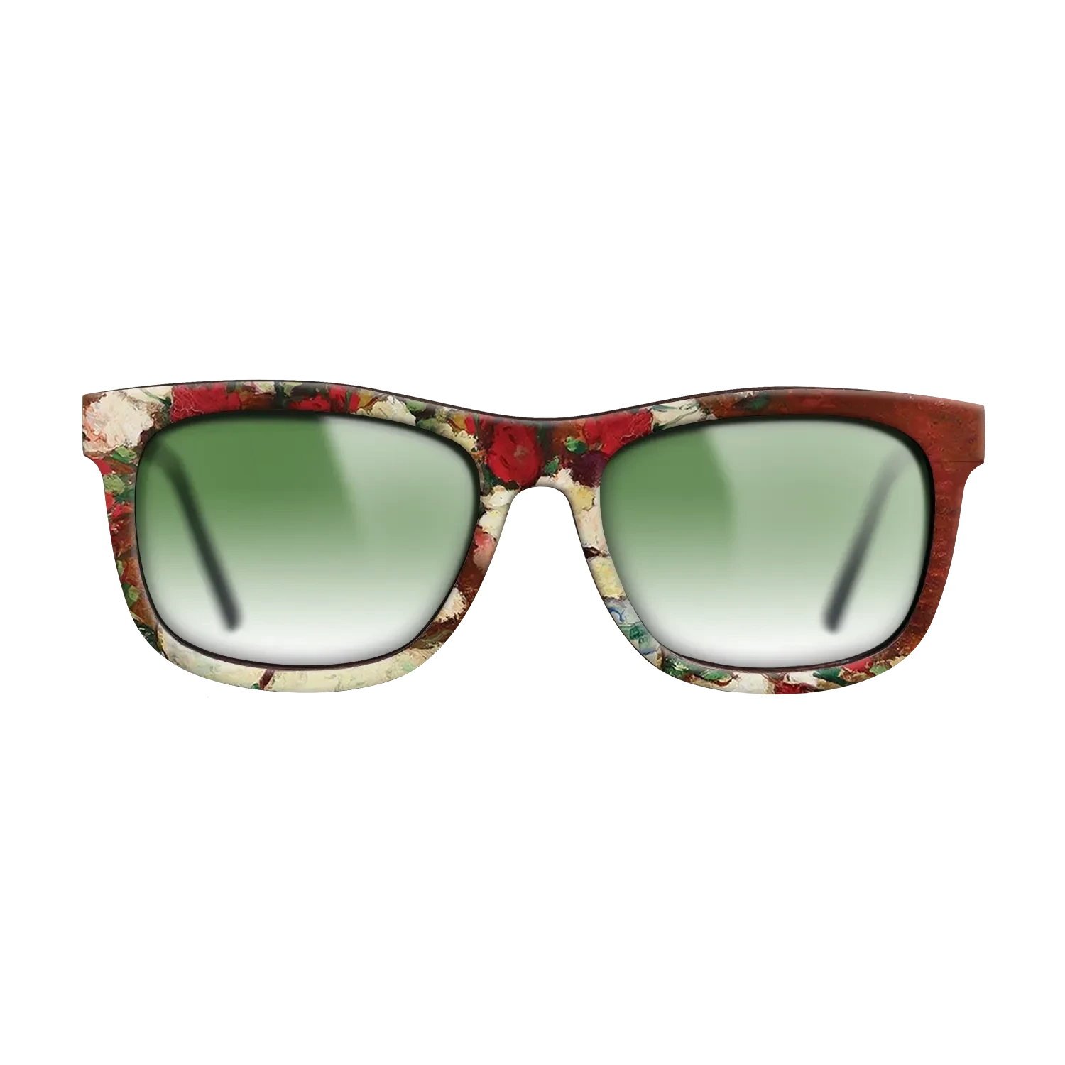 Oil Painting on Straight Grain Walnut: Rococo - Carnations, 1907 - Stefan Luchian - The Hero - Square - 1026 - SIRIS wood optic