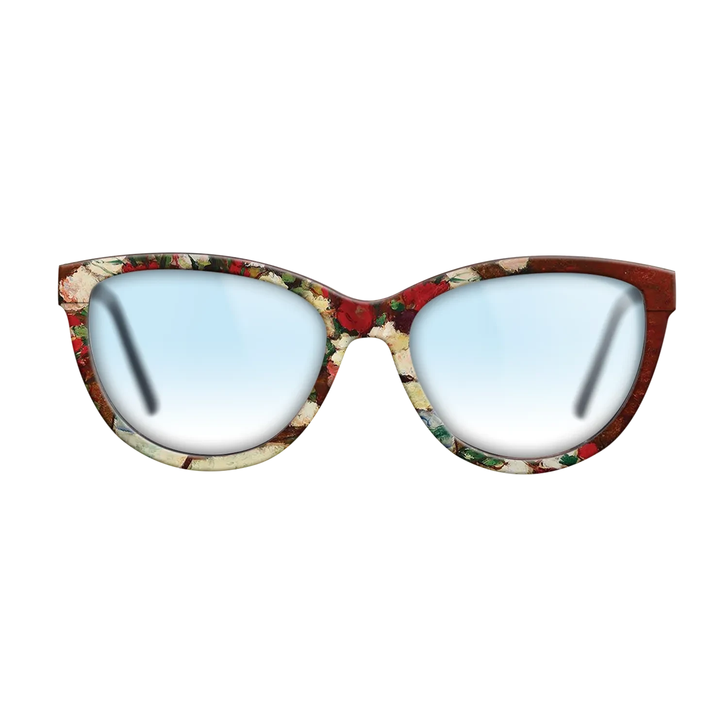 Oil Painting on Straight Grain Walnut: Rococo - Carnations, 1907 - Stefan Luchian - The Maiden - Cat - 1026 - SIRIS wood optic