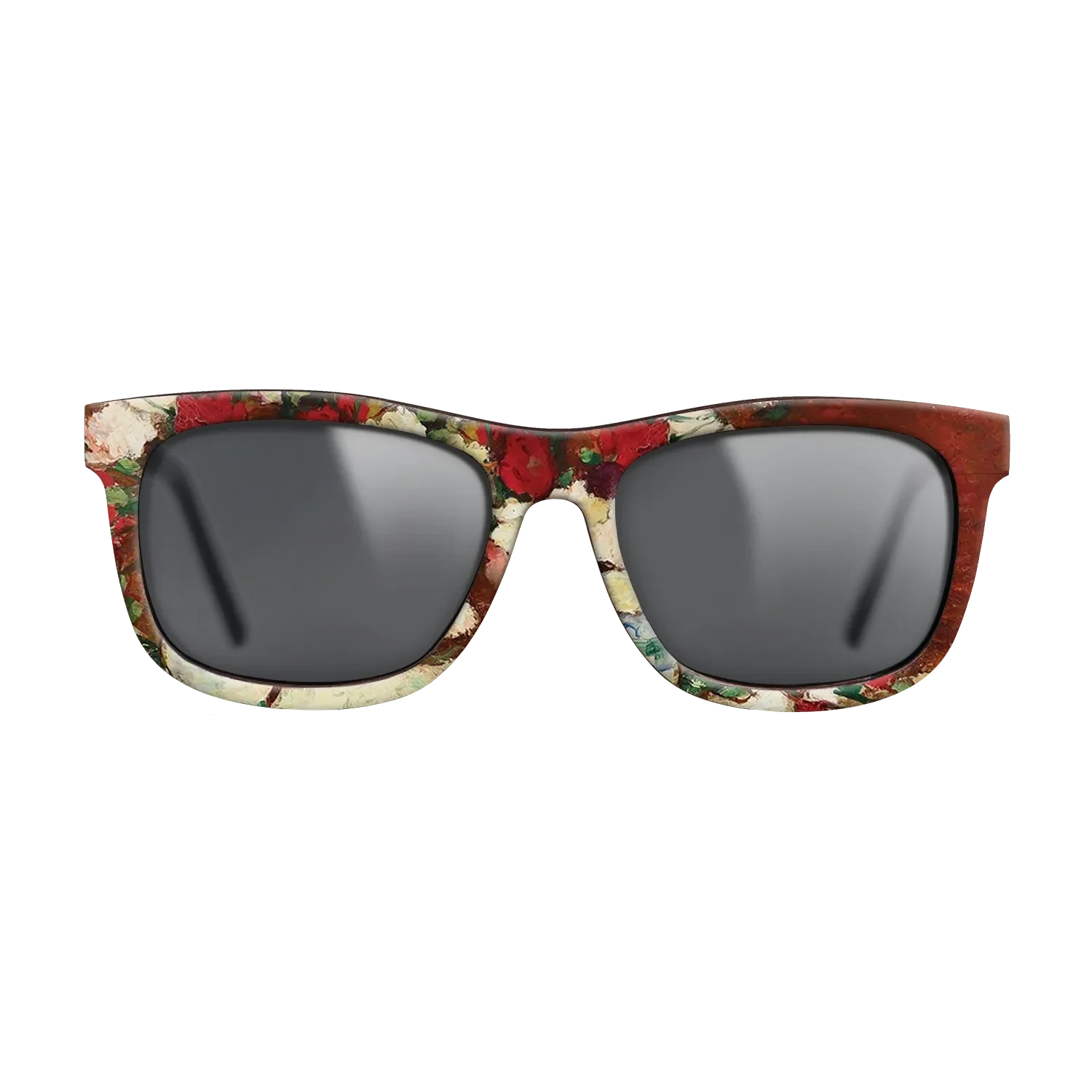 Oil Painting on Straight Grain Walnut: Rococo - Carnations, 1907 - Stefan Luchian - The Hero - Square - 1026 - SIRIS wood optic