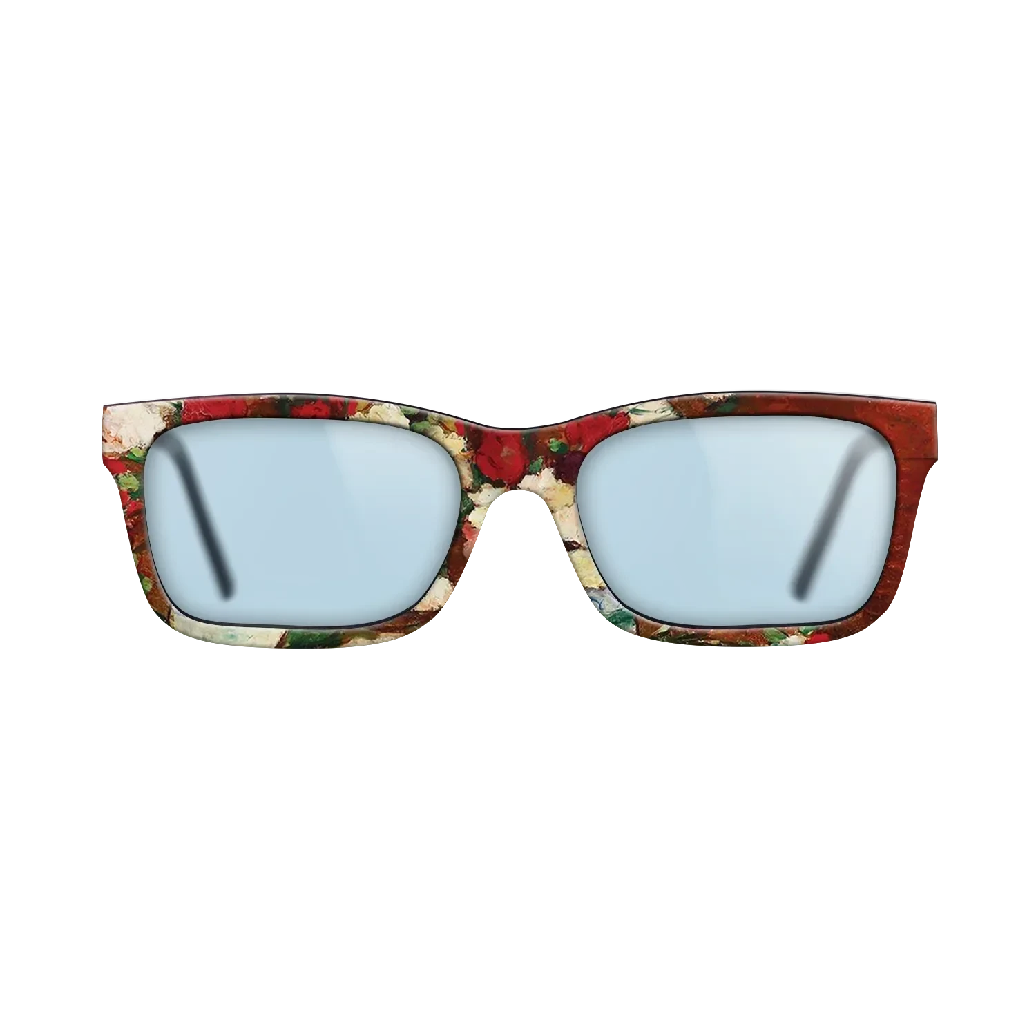 Oil Painting on Straight Grain Walnut: Rococo - Carnations, 1907 - Stefan Luchian - The Sage - Rectangle - 1026 - SIRIS wood optic