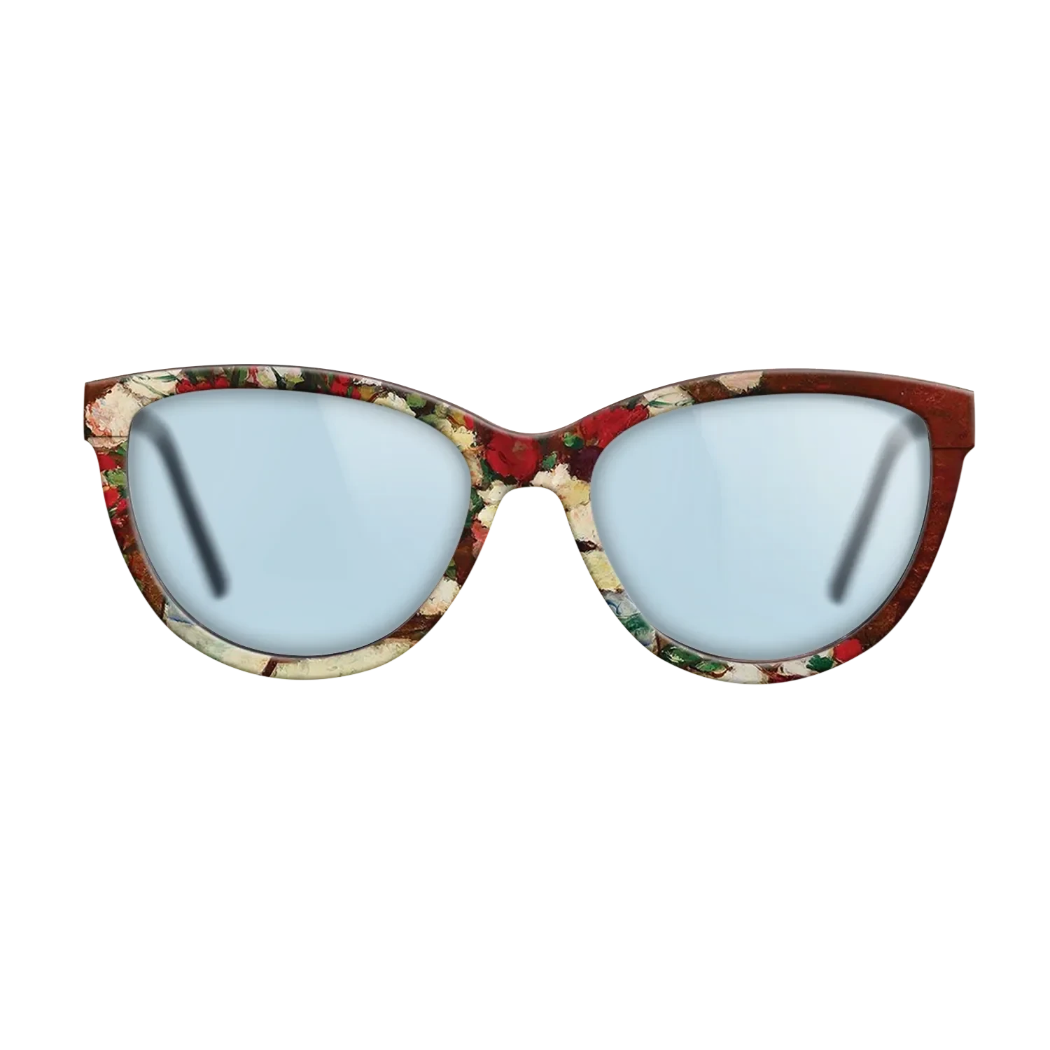 Oil Painting on Straight Grain Walnut: Rococo - Carnations, 1907 - Stefan Luchian - The Maiden - Cat - 1026 - SIRIS wood optic