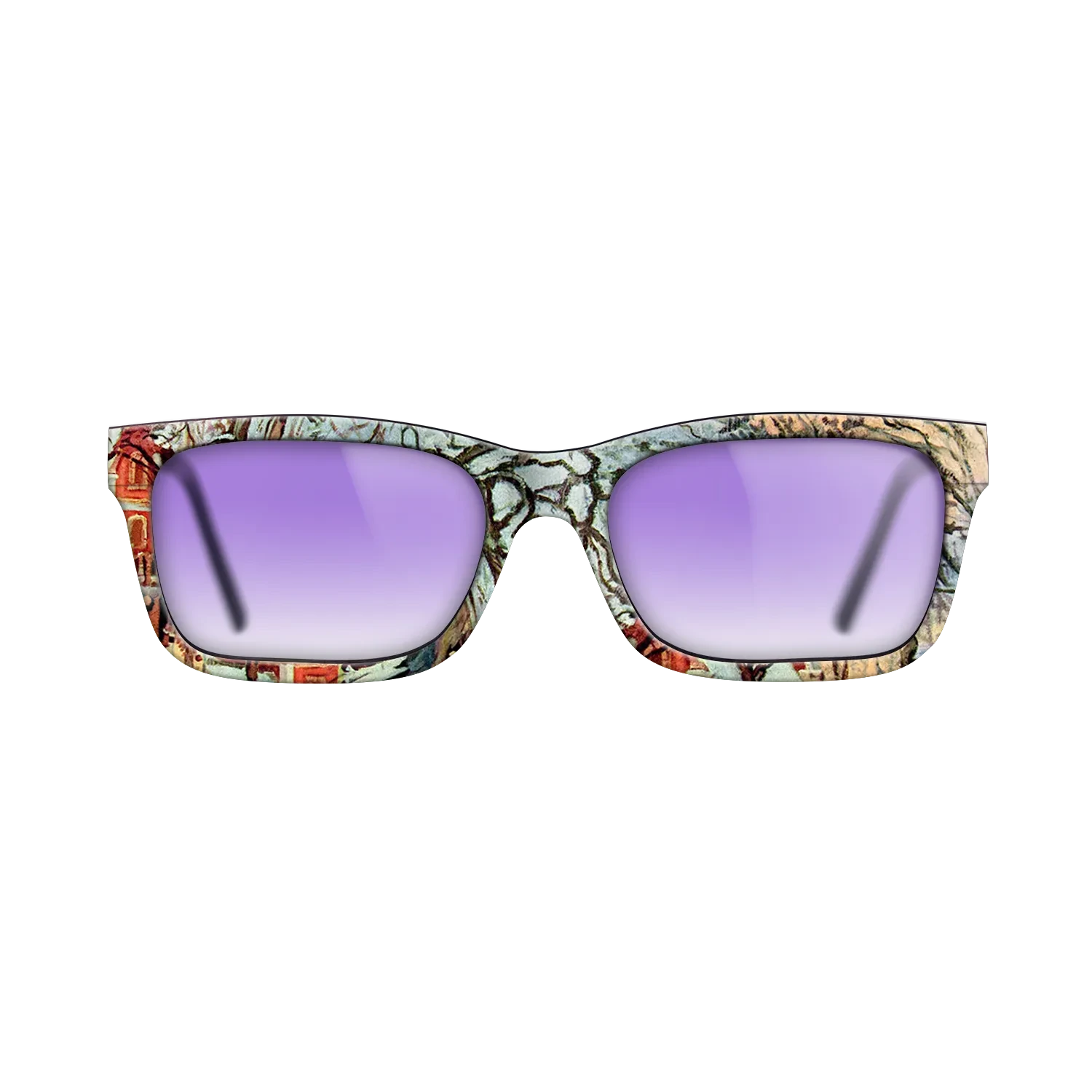 Oil Painting on Straight Grain Walnut: Rococo - Chestnut Trees, Louveciennes, Winter, 1872 - Camille Pissarro - The Sage - Rectangle - 726 - SIRIS wood optic