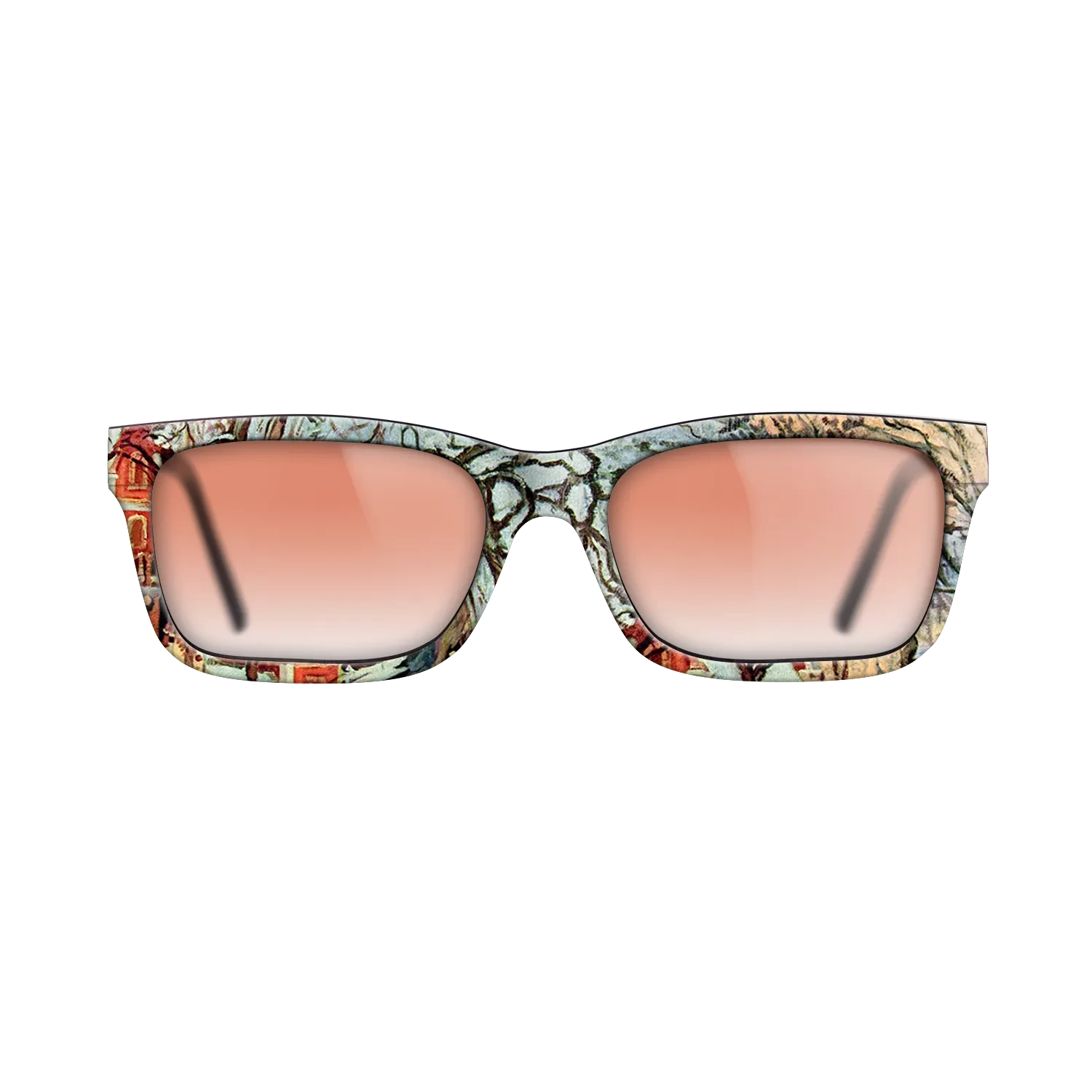 Oil Painting on Straight Grain Walnut: Rococo - Chestnut Trees, Louveciennes, Winter, 1872 - Camille Pissarro - The Sage - Rectangle - 726 - SIRIS wood optic