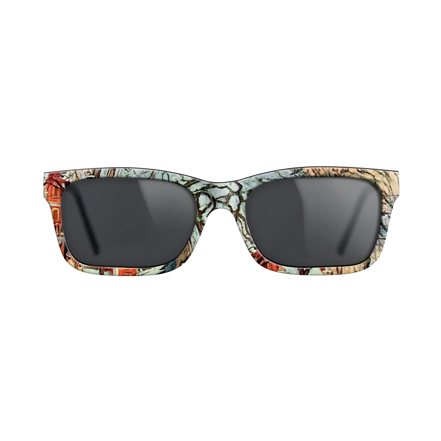 Oil Painting on Straight Grain Walnut: Rococo - Chestnut Trees, Louveciennes, Winter, 1872 - Camille Pissarro - The Sage - Rectangle - 726 - SIRIS wood optic