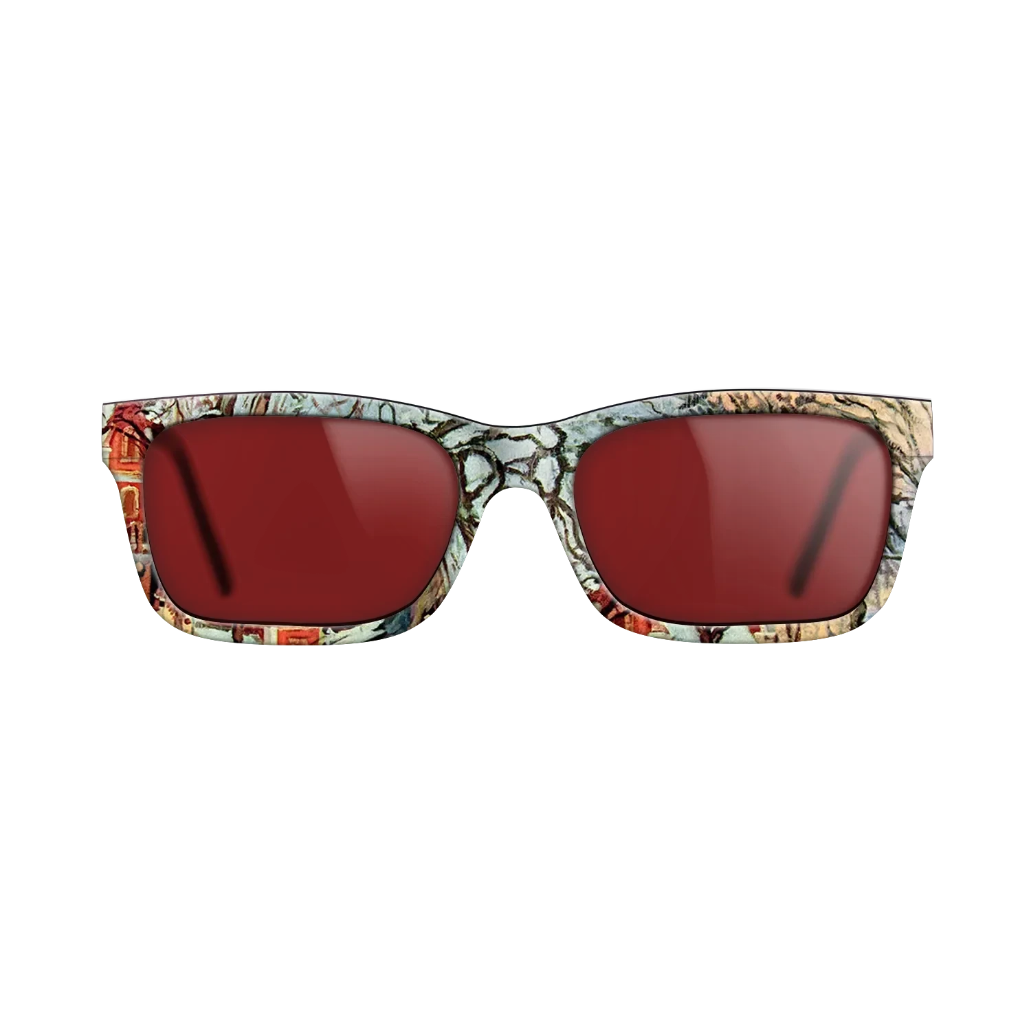 Oil Painting on Straight Grain Walnut: Rococo - Chestnut Trees, Louveciennes, Winter, 1872 - Camille Pissarro - The Sage - Rectangle - 726 - SIRIS wood optic