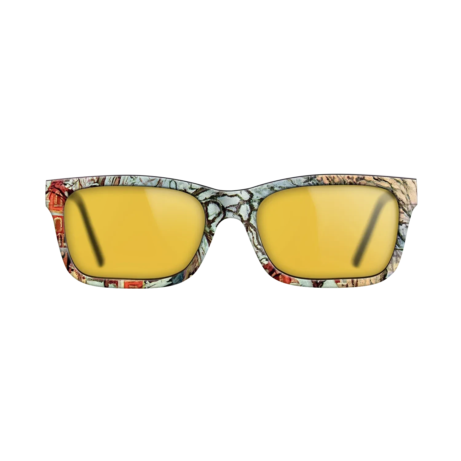 Oil Painting on Straight Grain Walnut: Rococo - Chestnut Trees, Louveciennes, Winter, 1872 - Camille Pissarro - The Sage - Rectangle - 726 - SIRIS wood optic