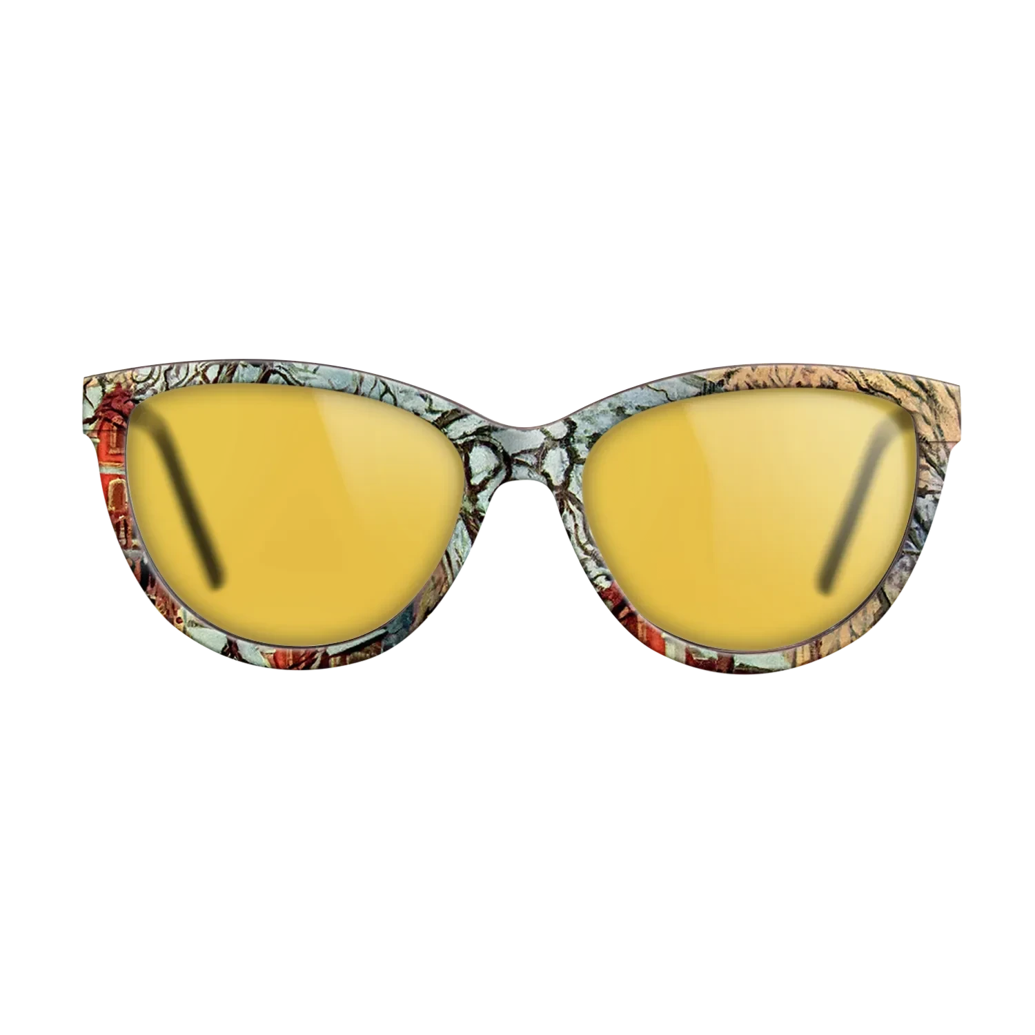 Oil Painting on Straight Grain Walnut: Rococo - Chestnut Trees, Louveciennes, Winter, 1872 - Camille Pissarro - The Maiden - Cat - 726 - SIRIS wood optic