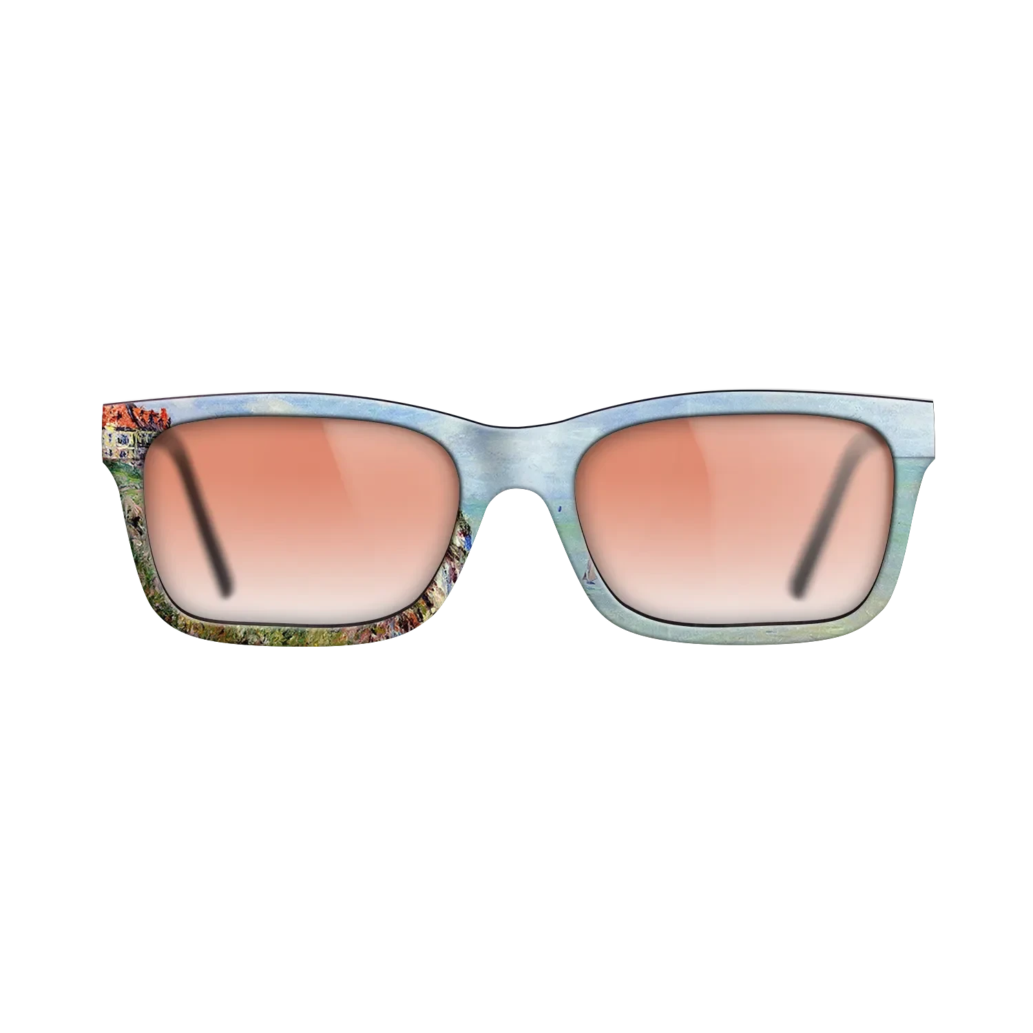 Oil Painting on Straight Grain Walnut: Rococo - Cliff at Dieppe, 1882 - Claude Monet - The Sage - Rectangle - 1289 - SIRIS wood optic